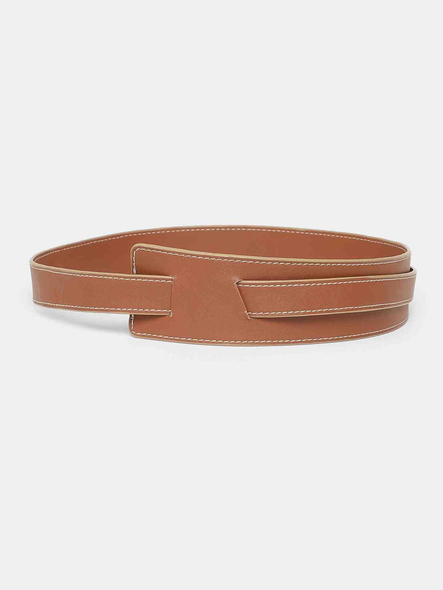 Tan Lovina Corset Belt