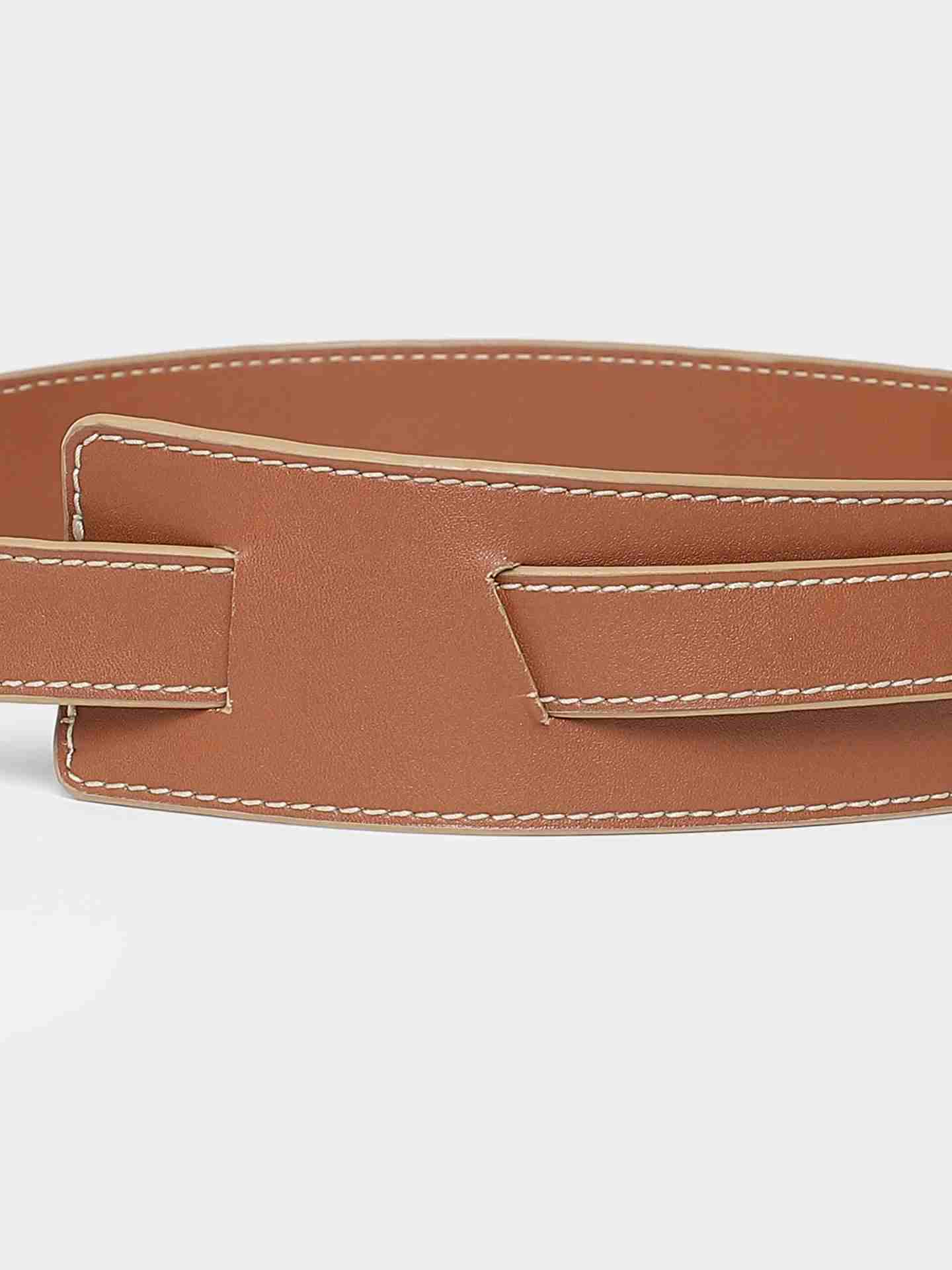 Tan Lovina Corset Belt