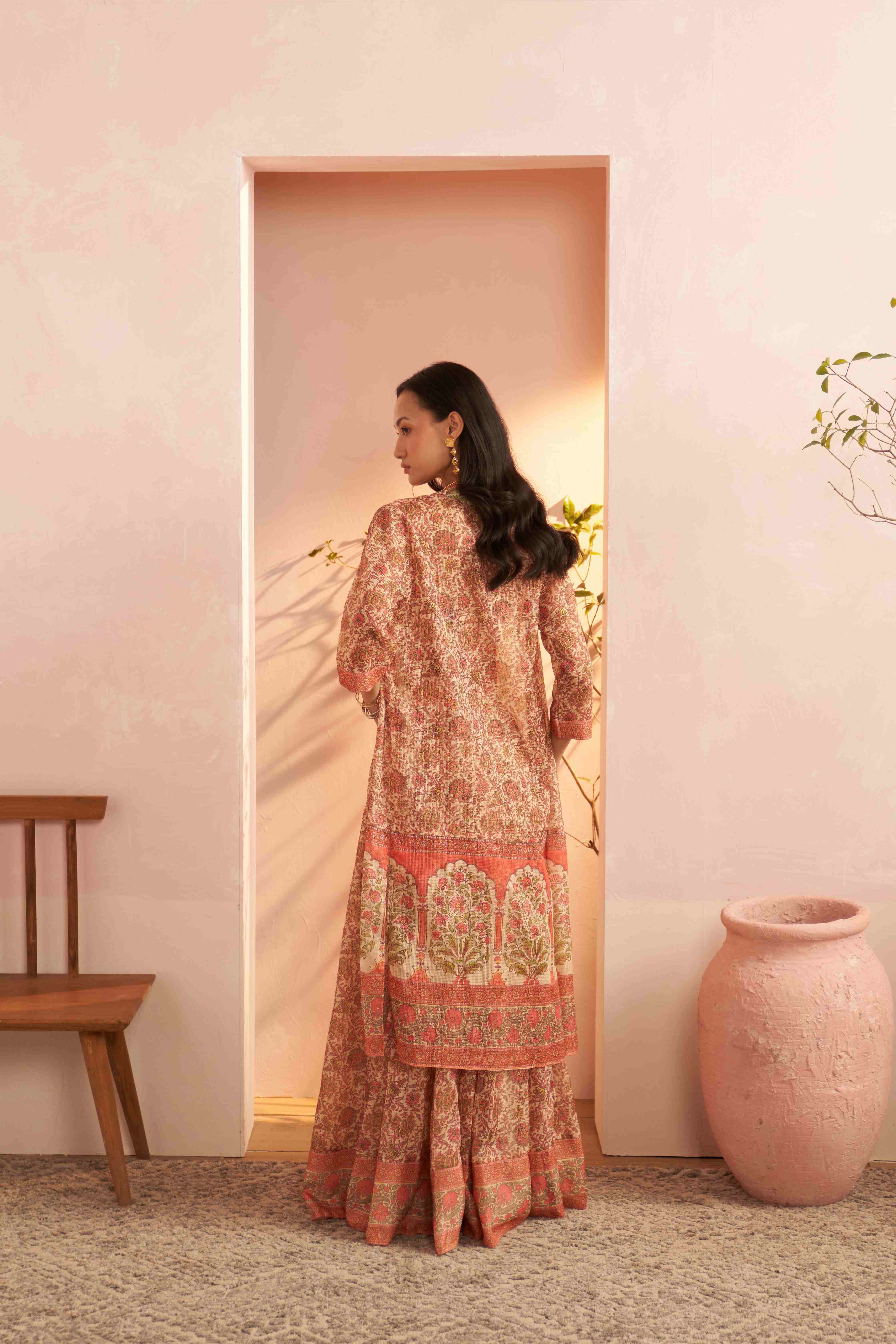 Beige Shobhika Cape Set