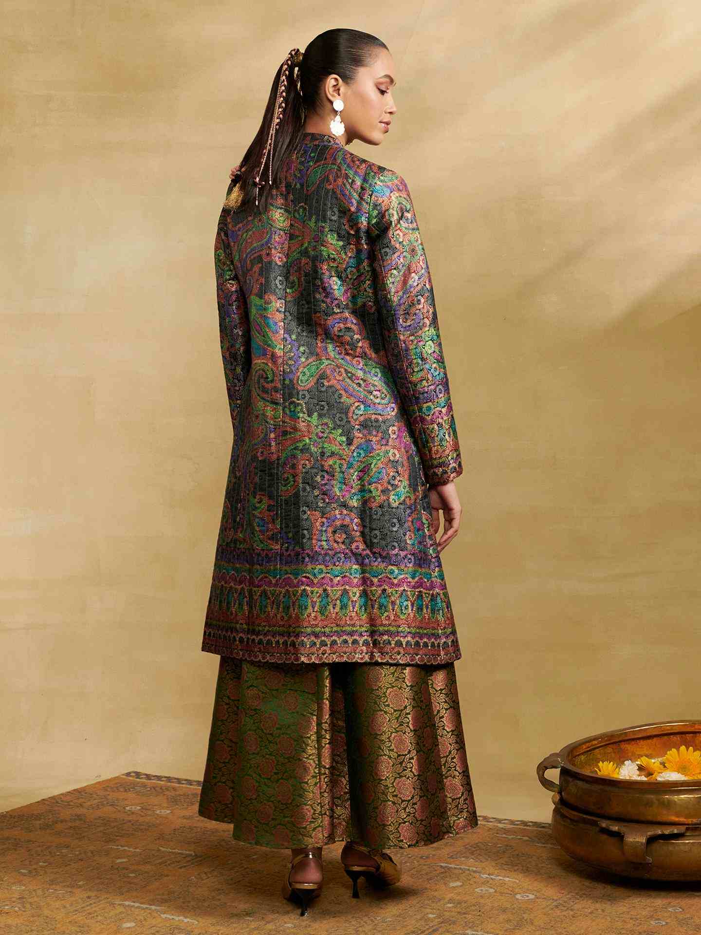Multi Jacquard Festive  Coat