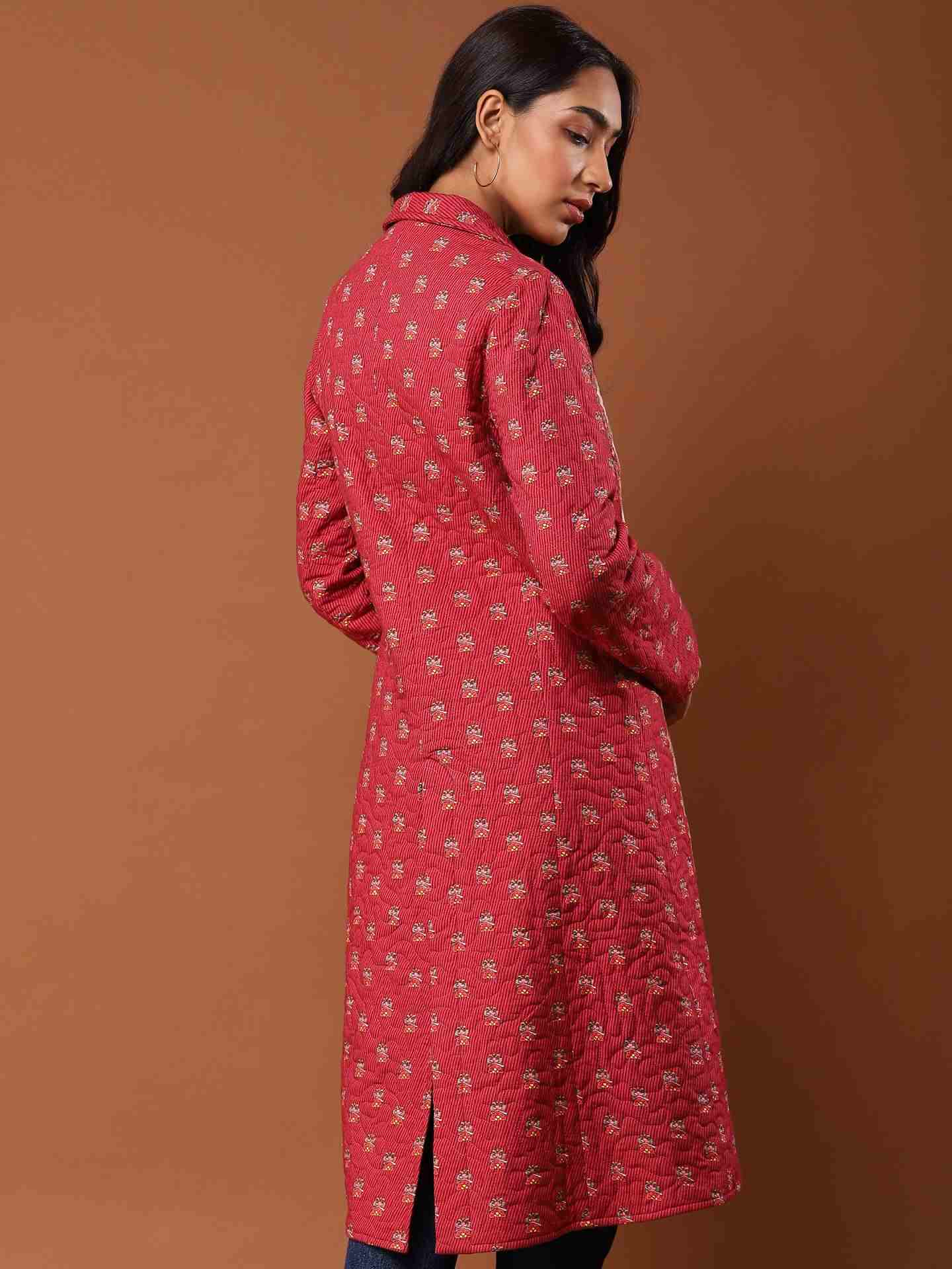Maroon Jahaan Coat