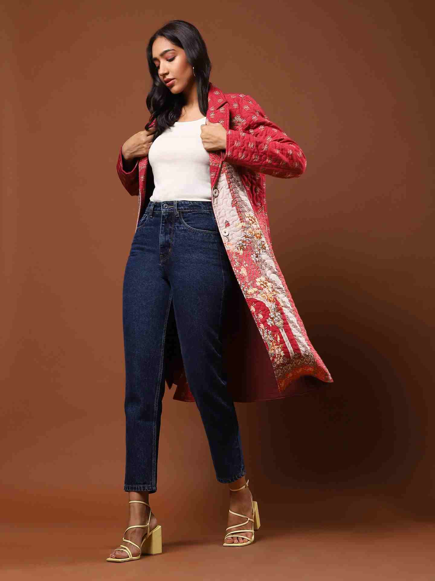 Maroon Jahaan Coat