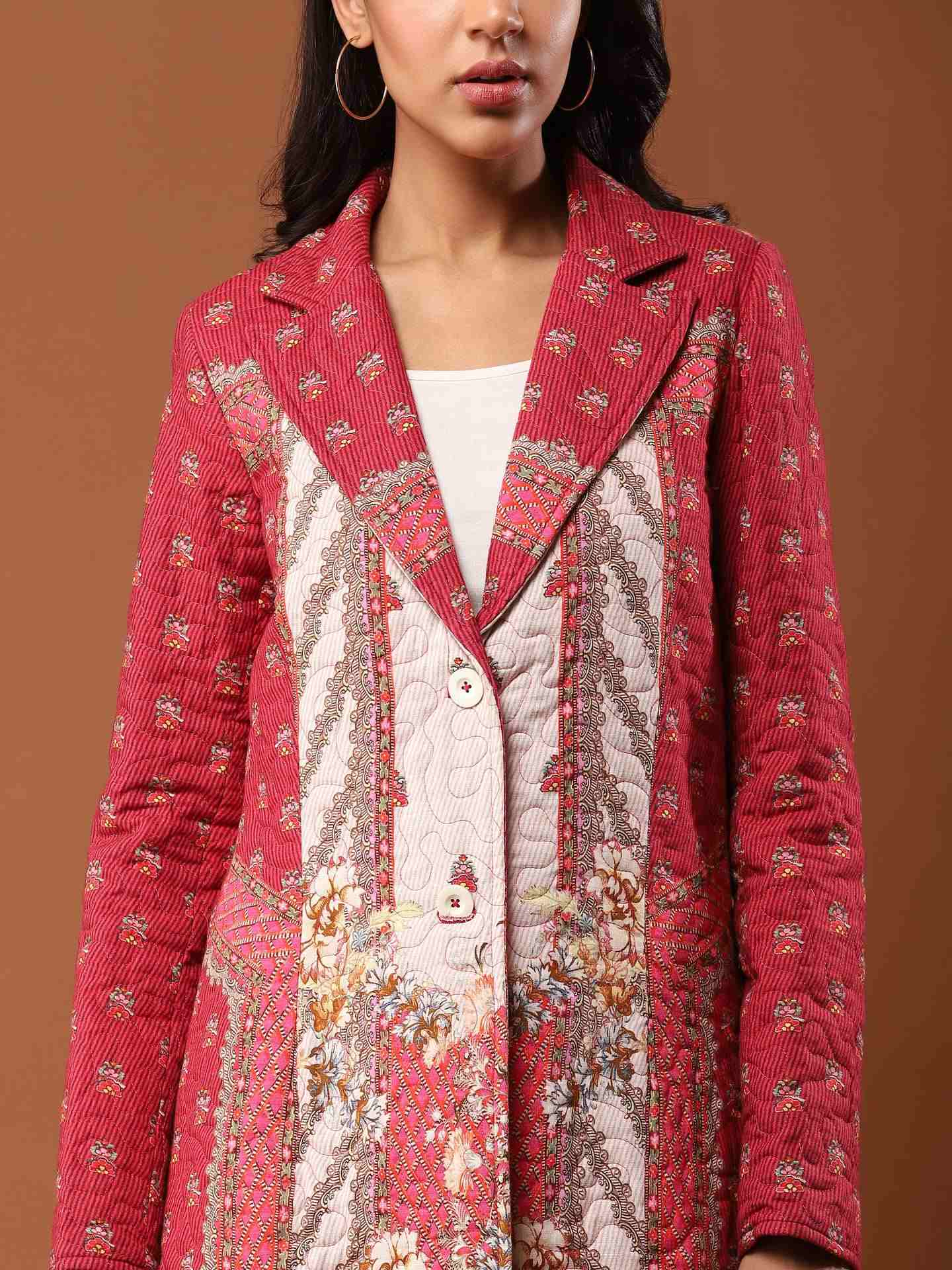 Maroon Jahaan Coat
