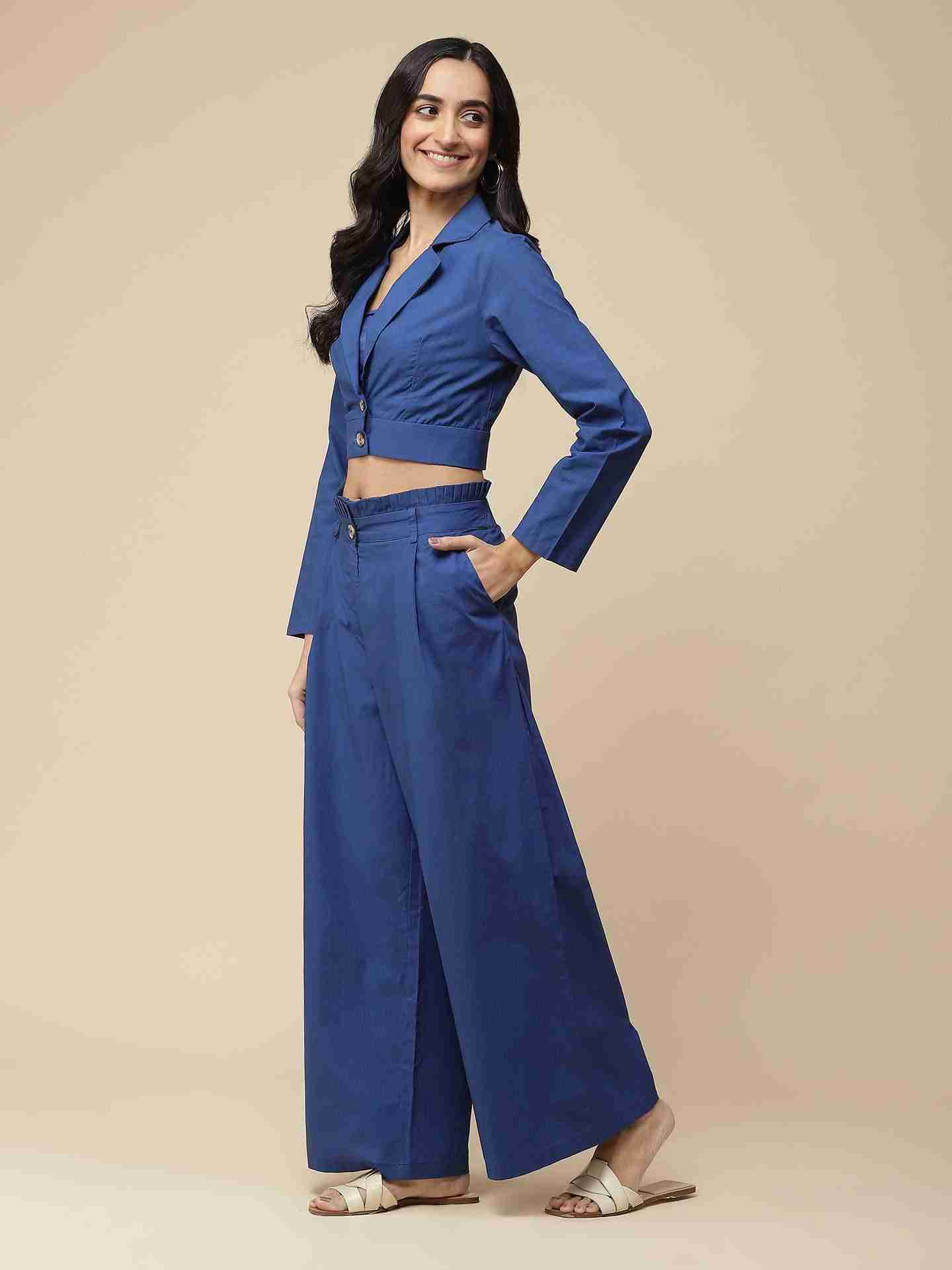 Royal Blue Havana Co-Ord Set