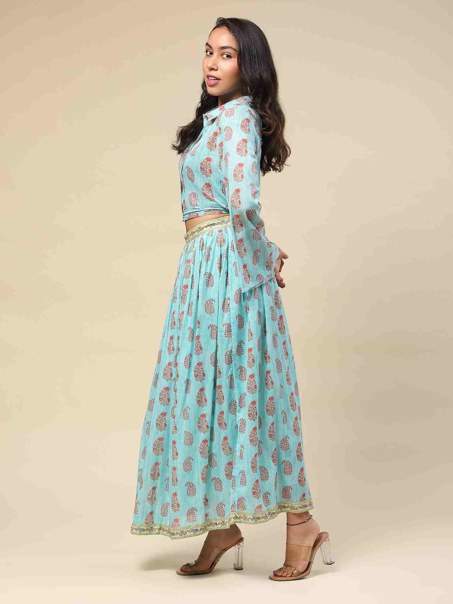 Turq Dhuni Co-Ord Set