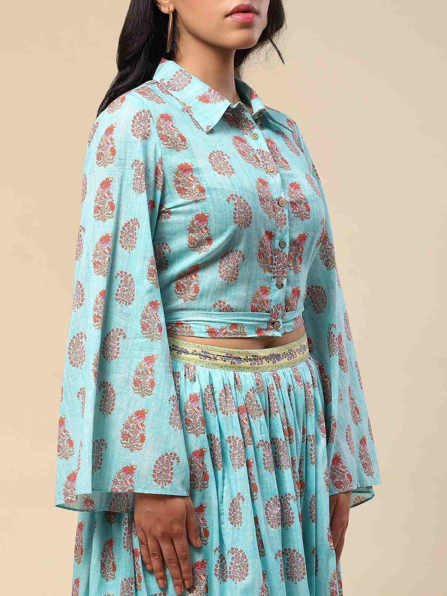 Turq Dhuni Co-Ord Set