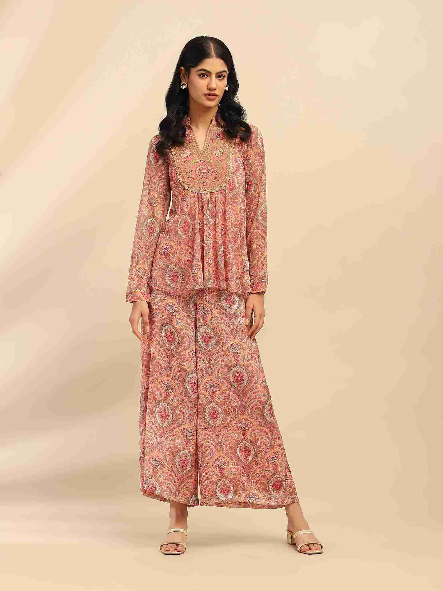 Peach Cassandra Co-Ord Set