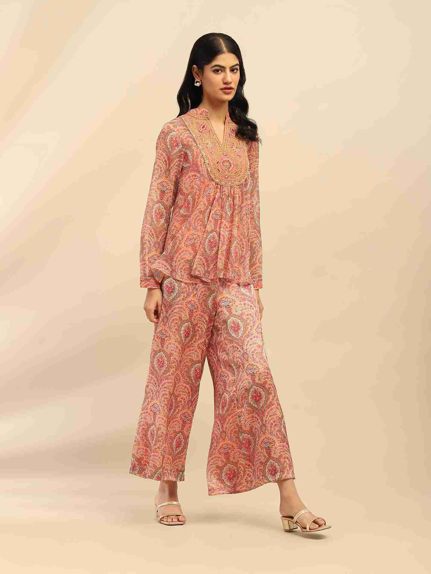 Peach Cassandra Co-Ord Set