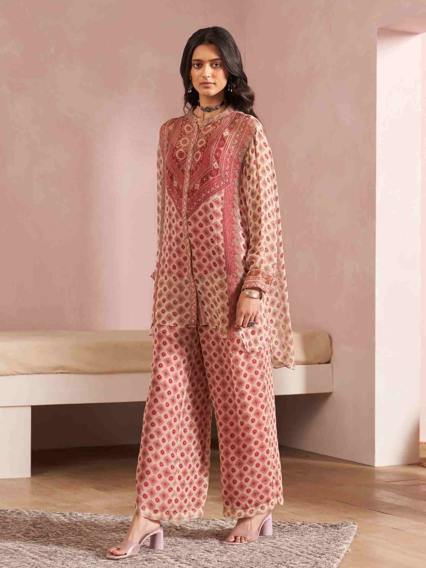 Ecru Khanak Co-ord Set