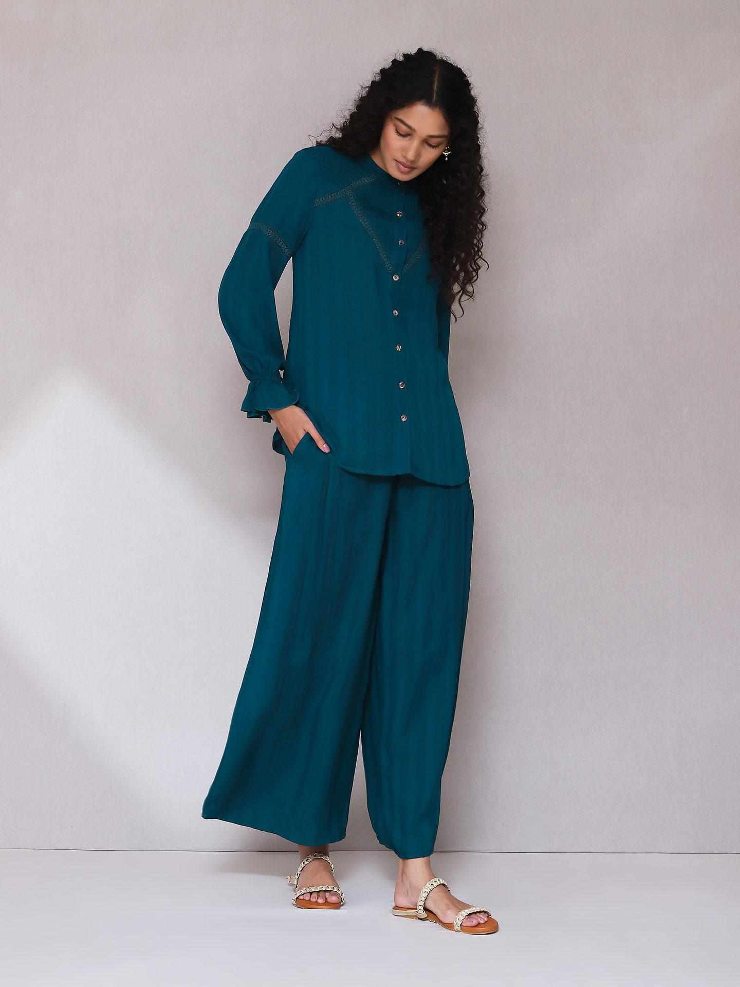 Teal Irum Co-Ord Set