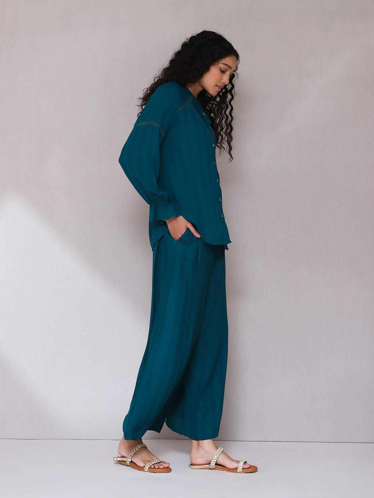 Teal Irum Co-Ord Set