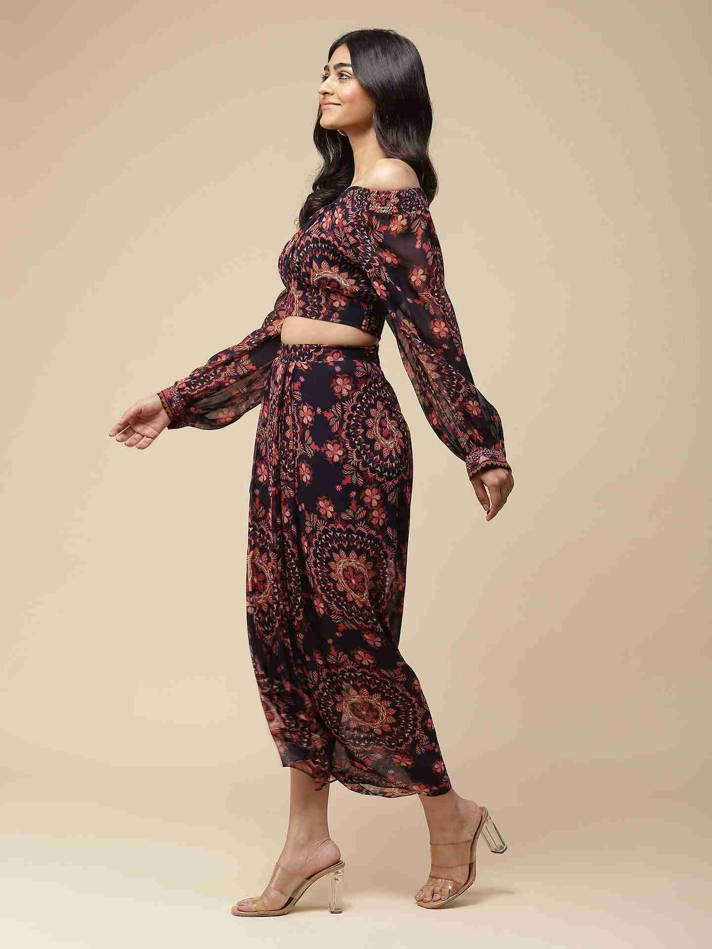 Navy Adriti Co-Ord Set