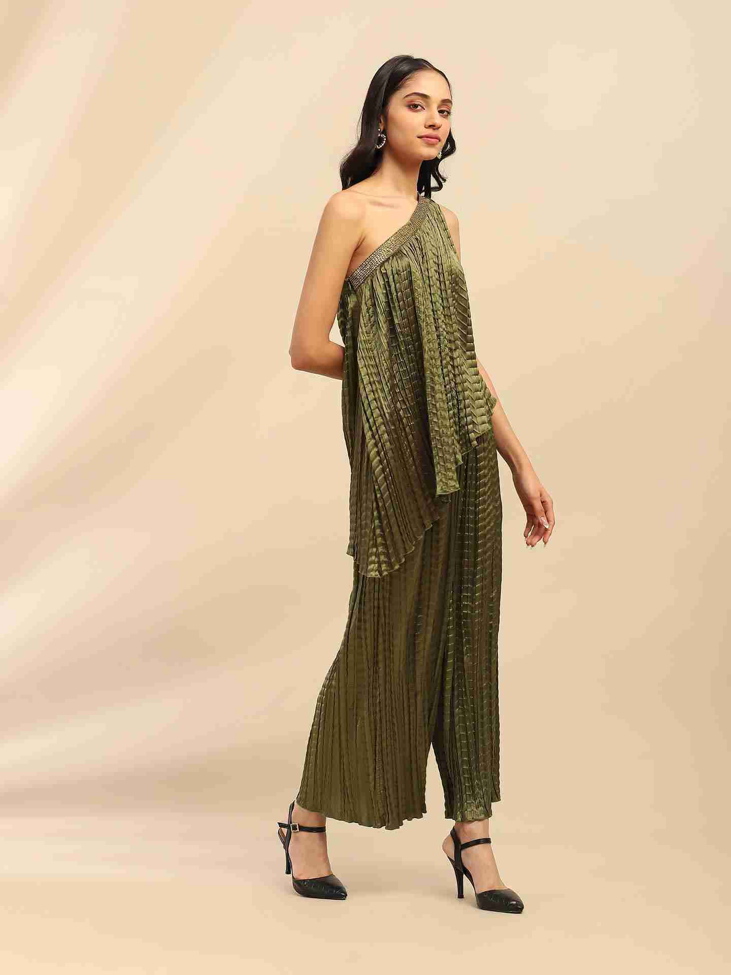 Green Delphia Solid Co-Ord Set