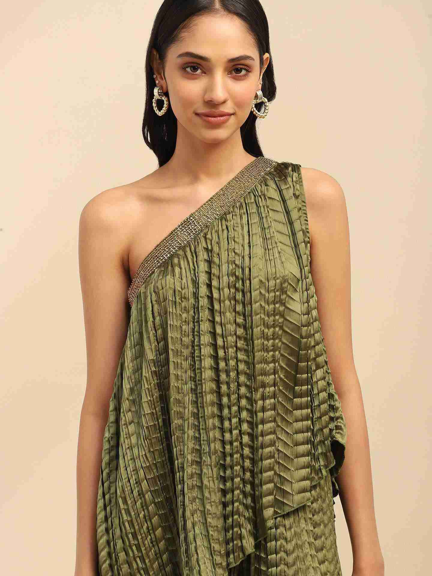 Green Delphia Solid Co-Ord Set