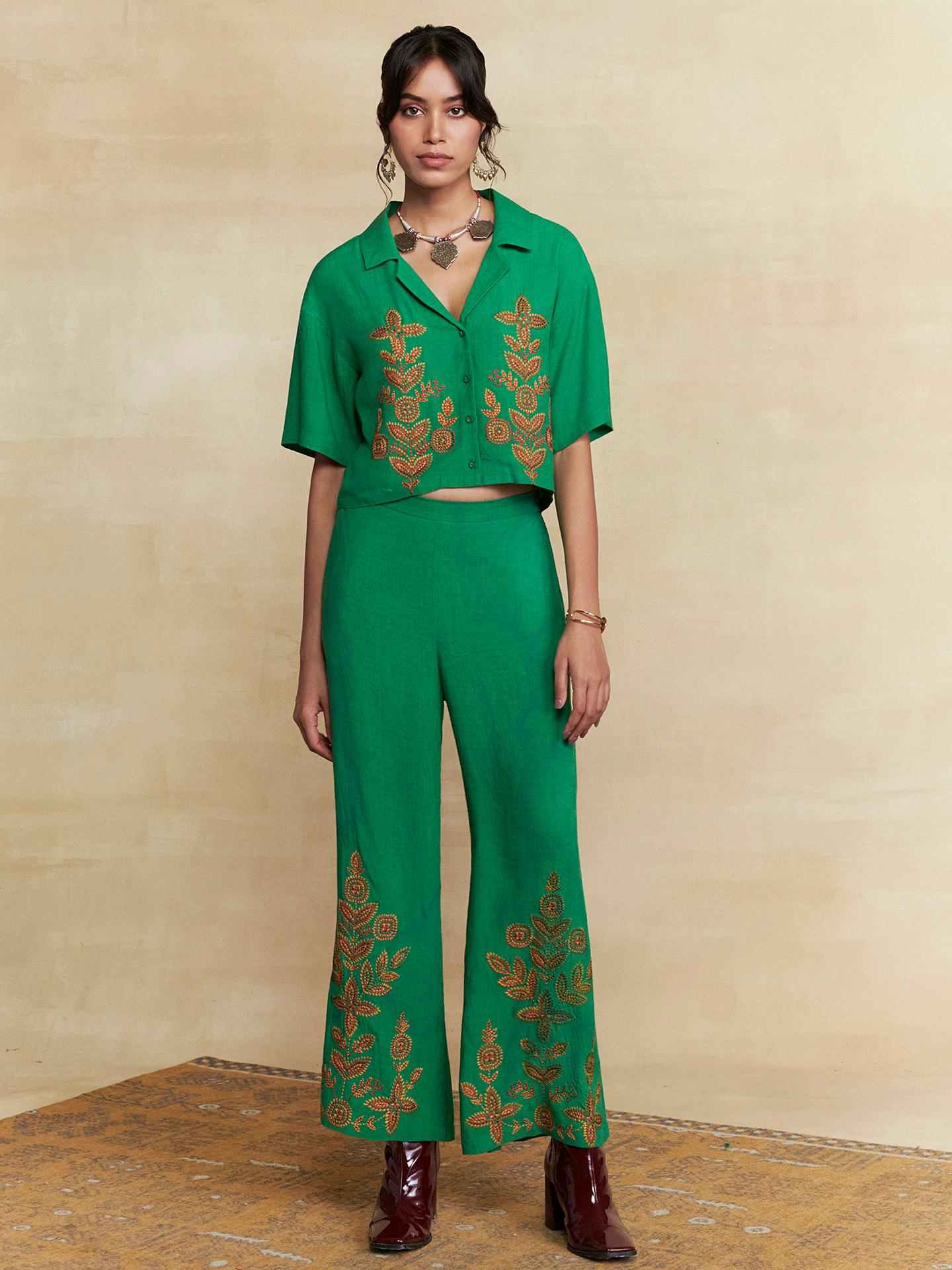 Green Pepper Solid Co-Ord Set