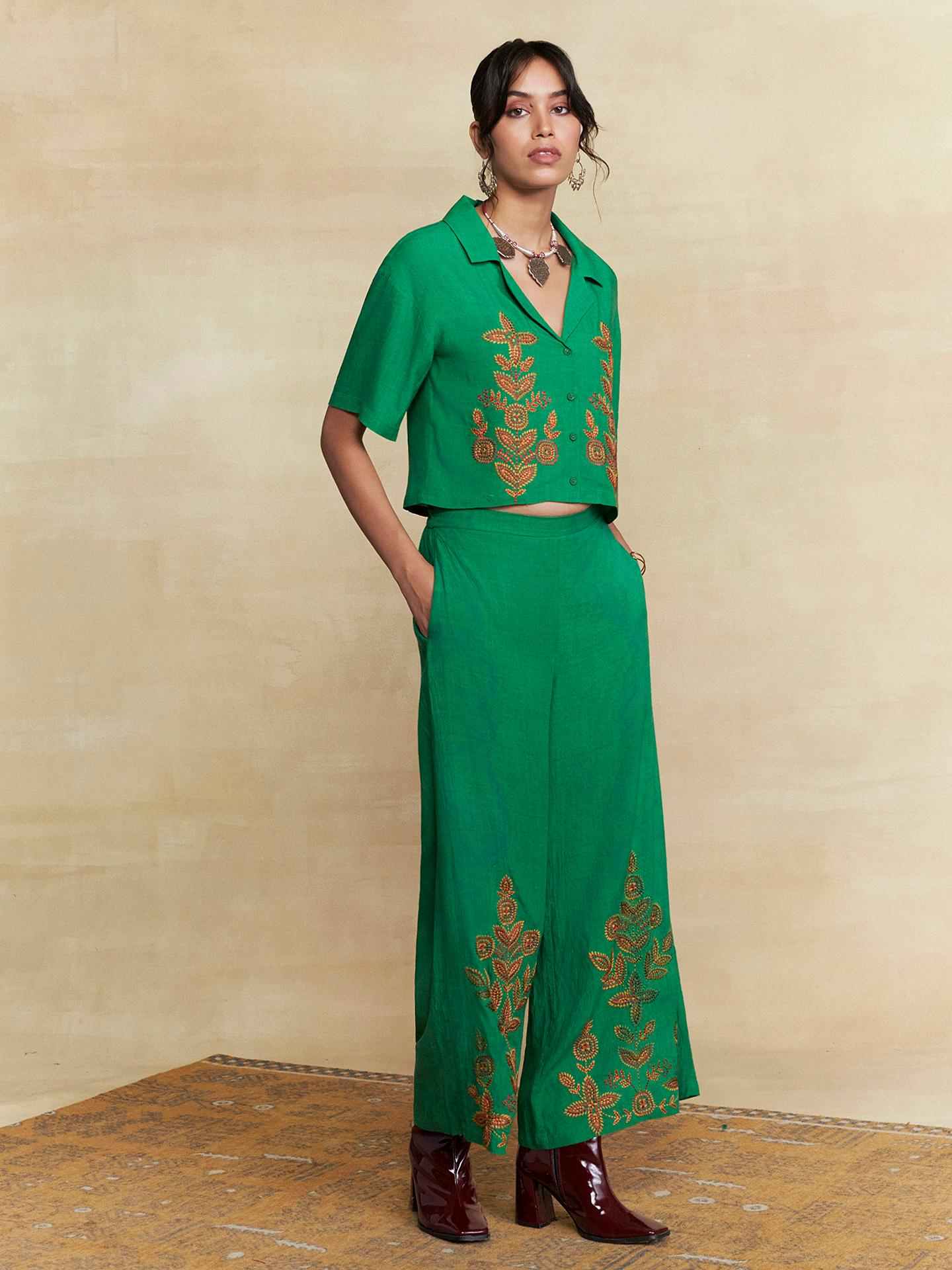 Green Pepper Solid Co-Ord Set