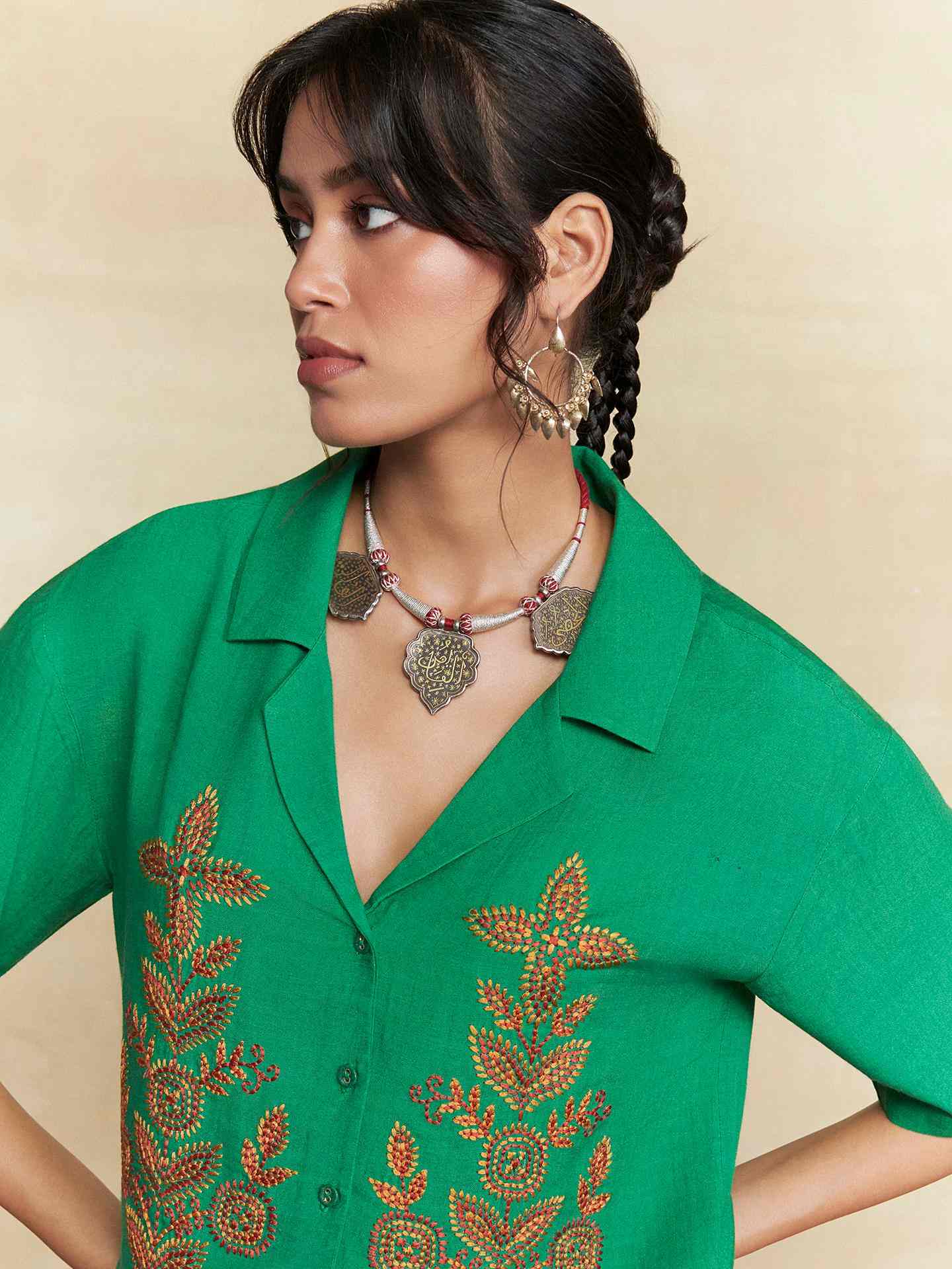 Green Pepper Solid Co-Ord Set