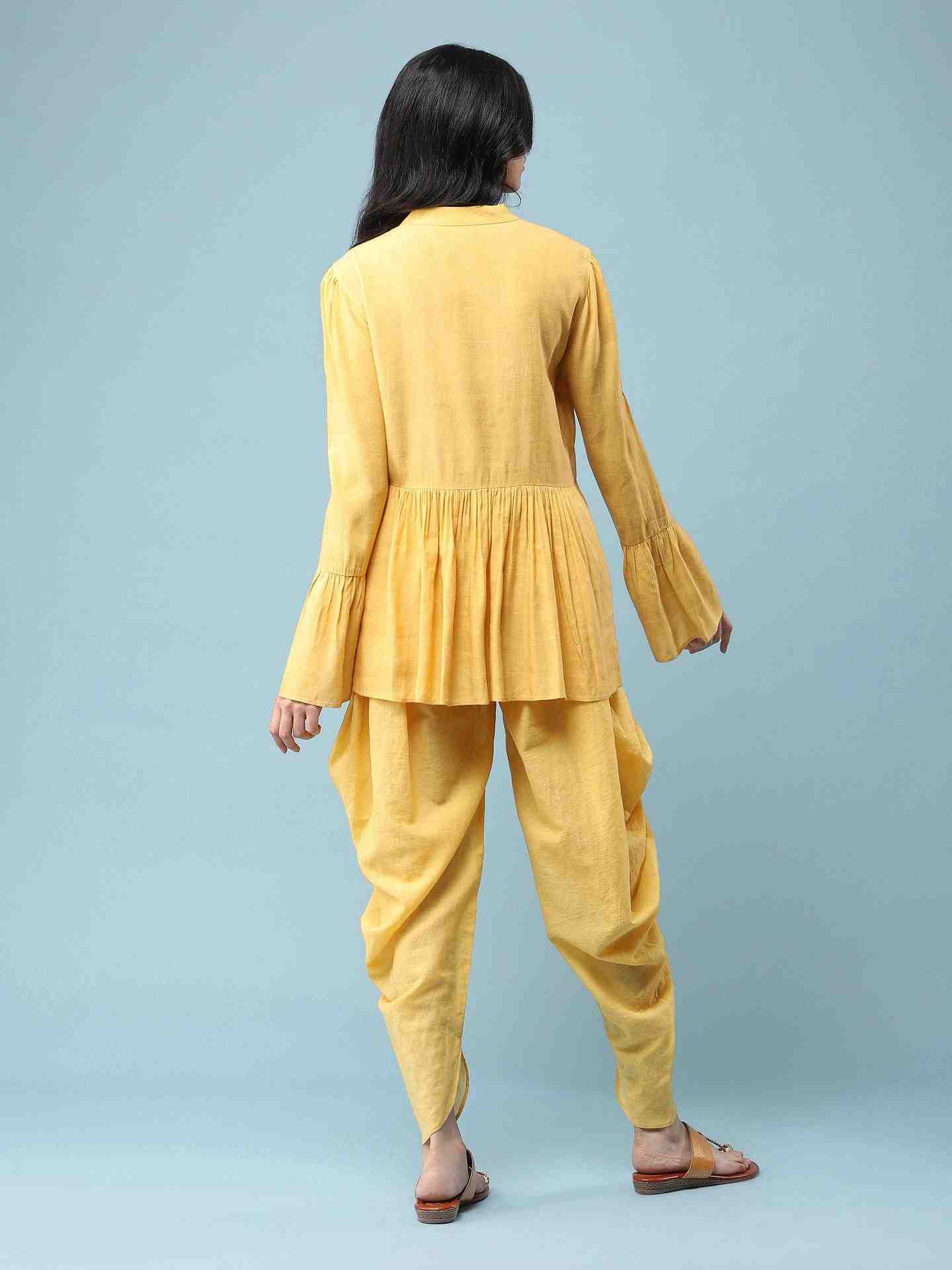 Yellow Anusurya Solid Co-Ord Set