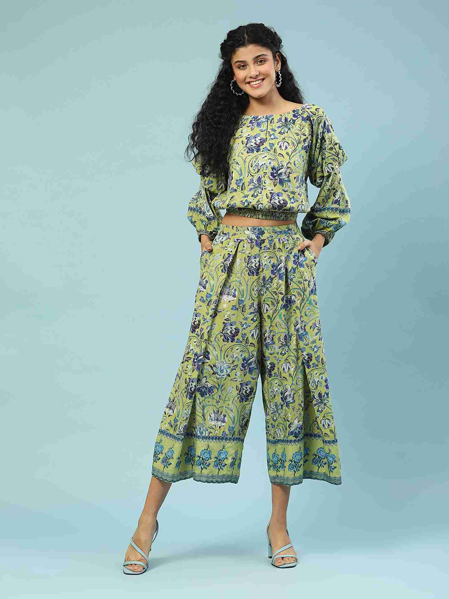Green Saundh Co-Ord Set