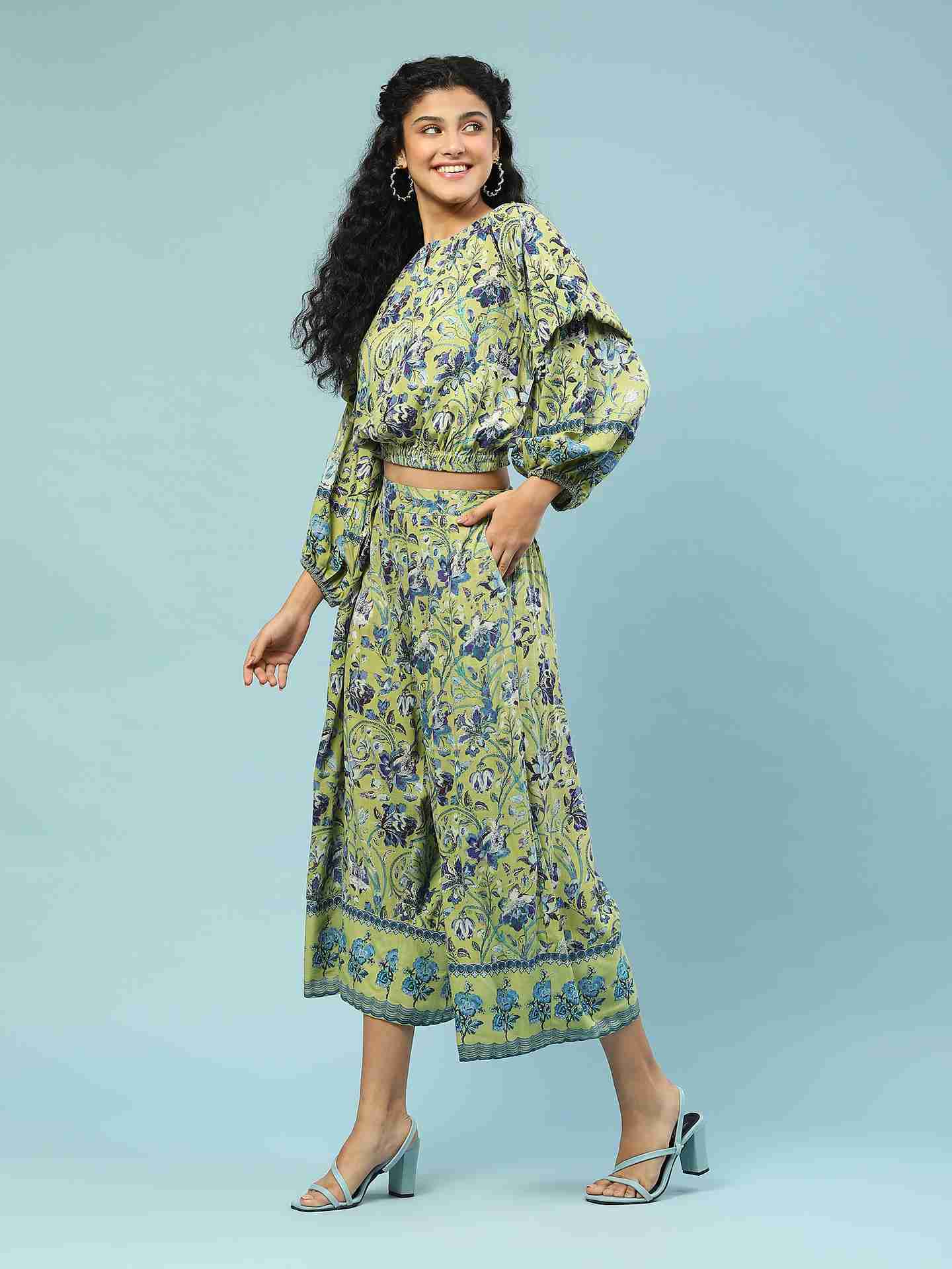 Green Saundh Co-Ord Set