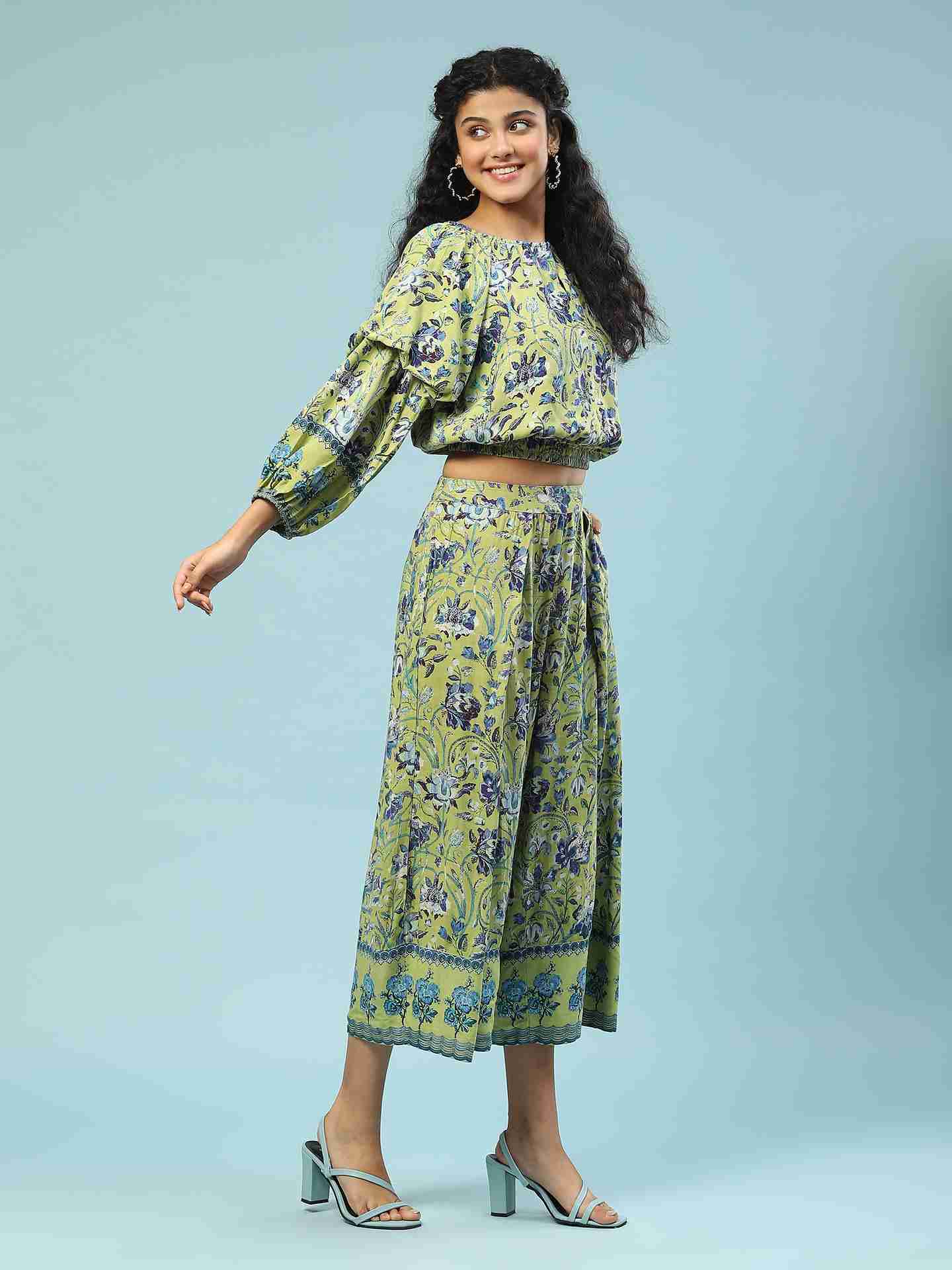 Green Saundh Co-Ord Set