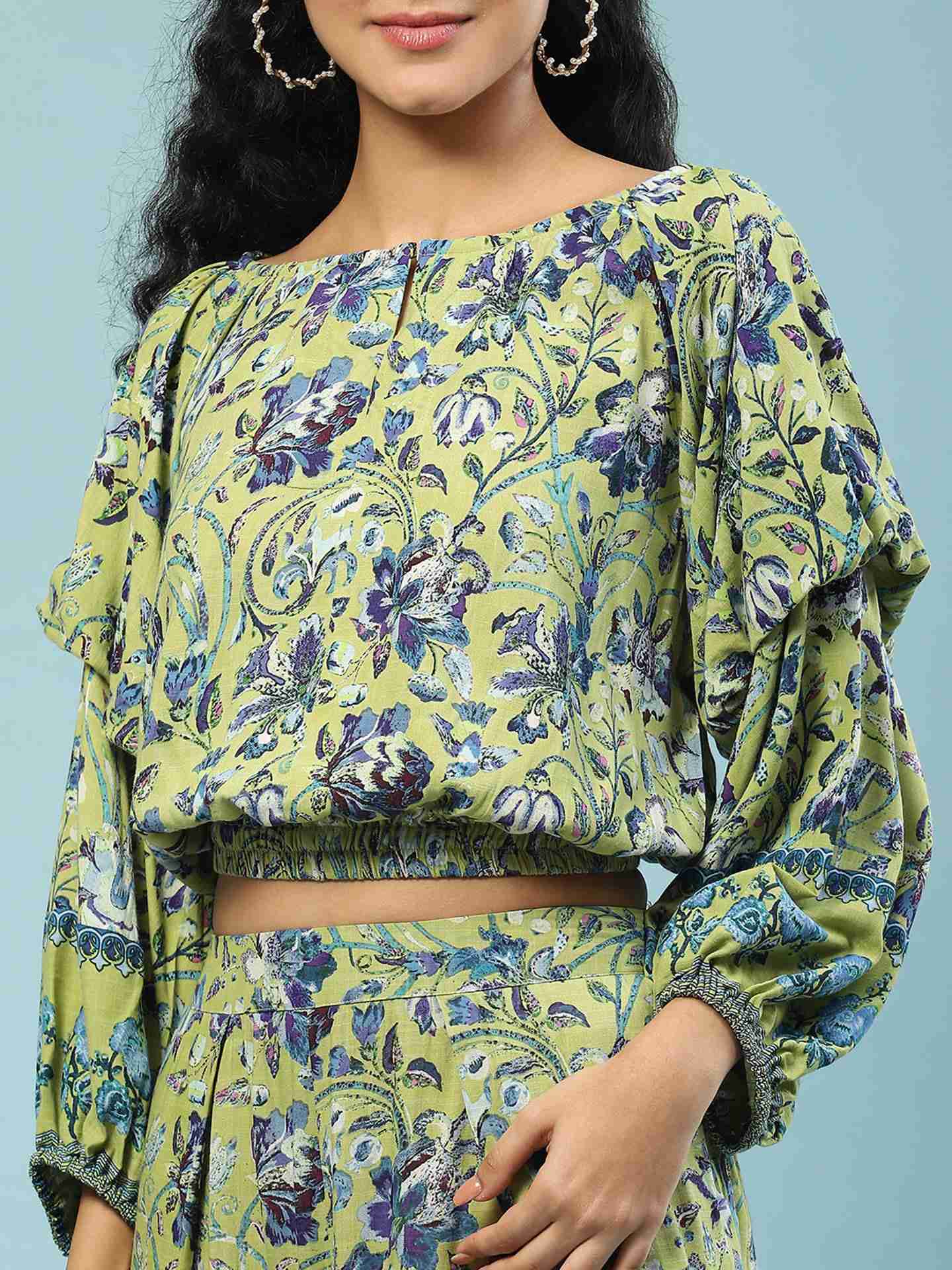Green Saundh Co-Ord Set