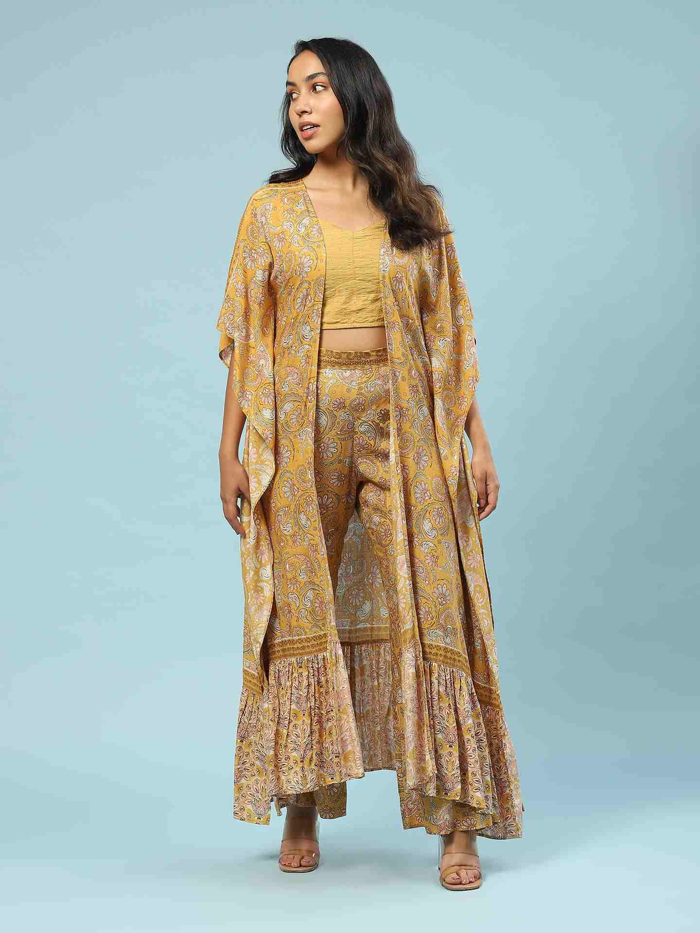 Olive Kavita Co-Ord Set