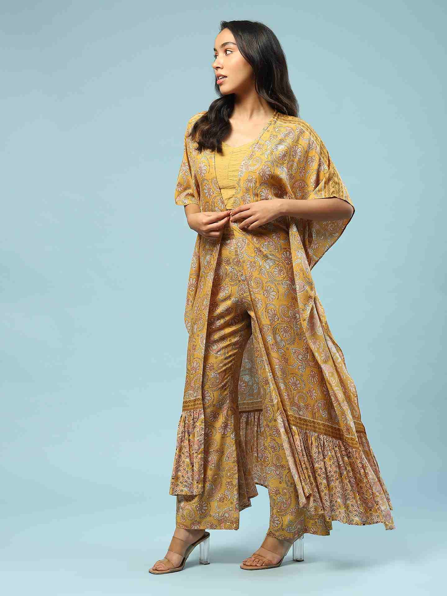 Olive Kavita Co-Ord Set