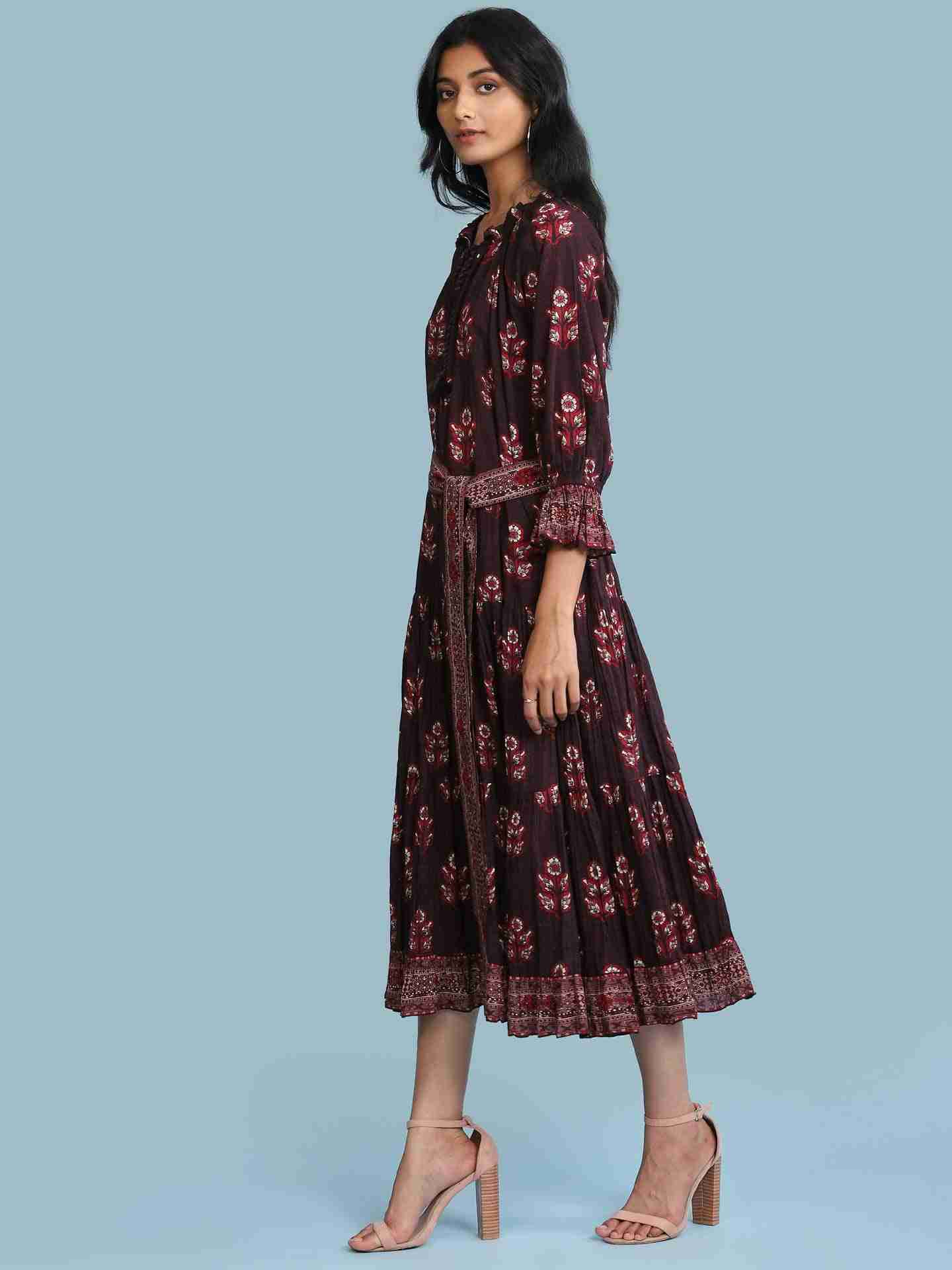 Brown Irani Long Dress