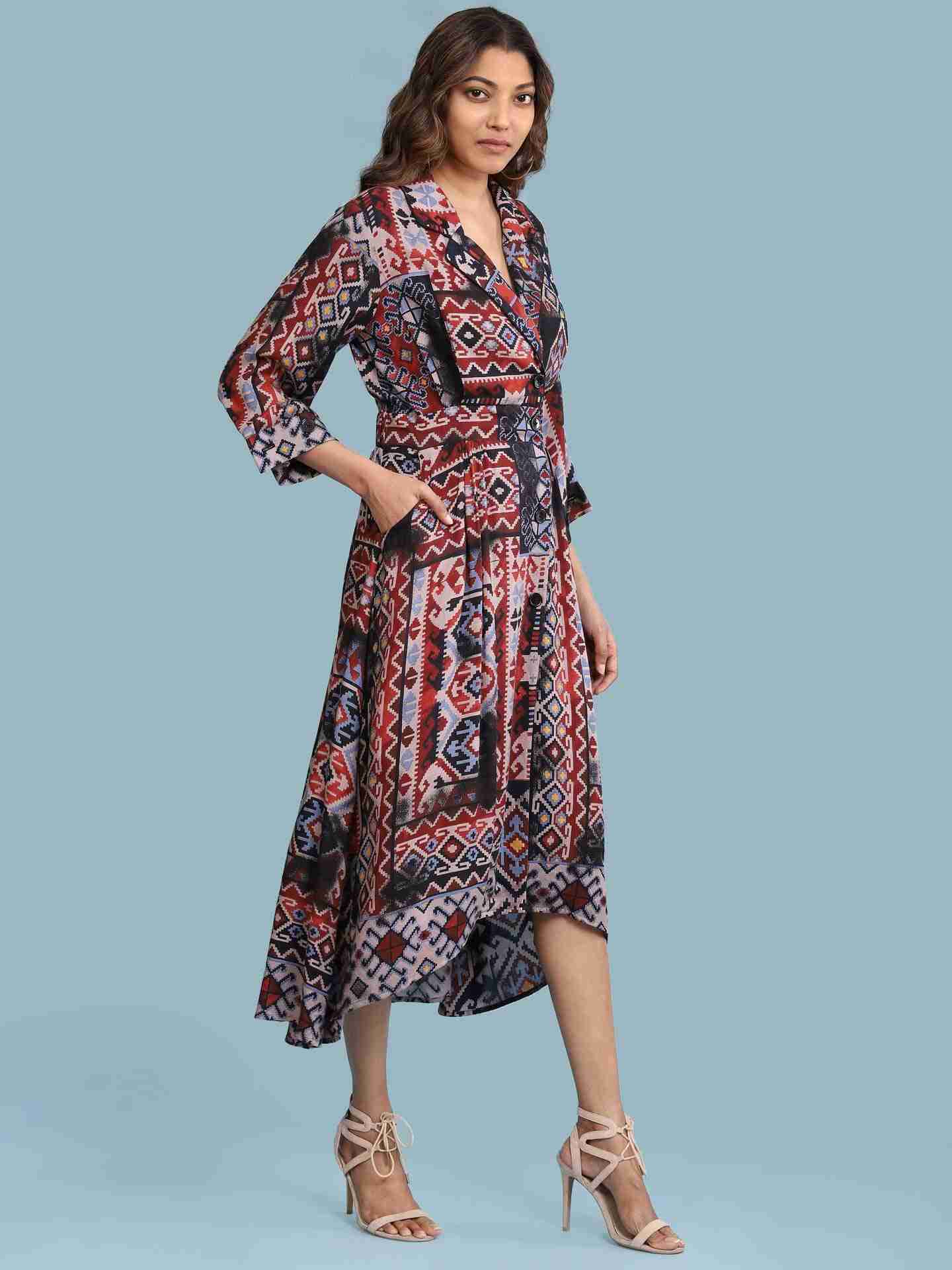 Black Turkistan Long Dress