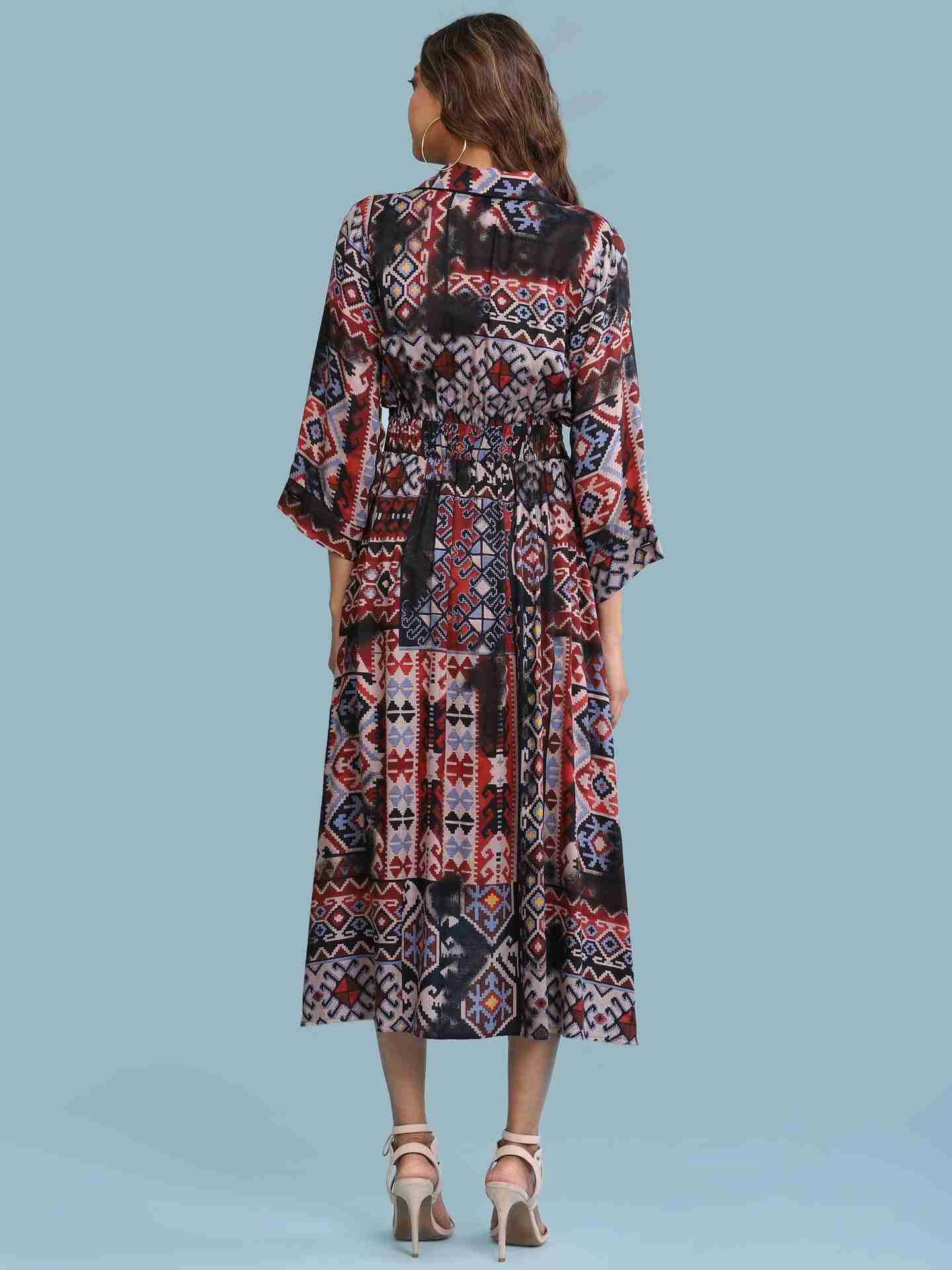 Black Turkistan Long Dress