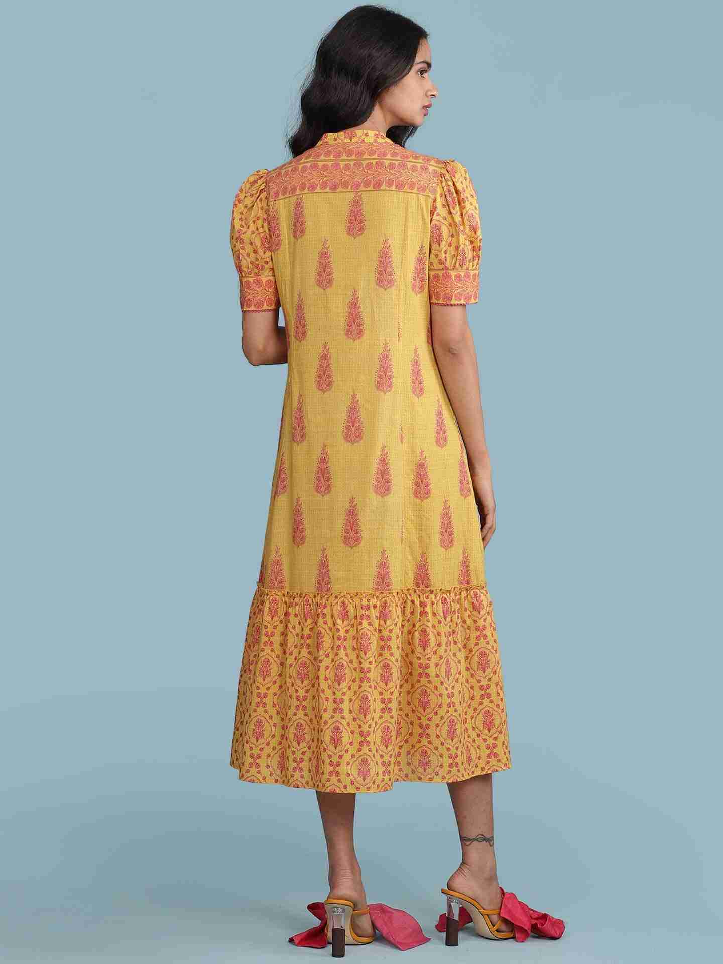 Yellow Parth Long Dress