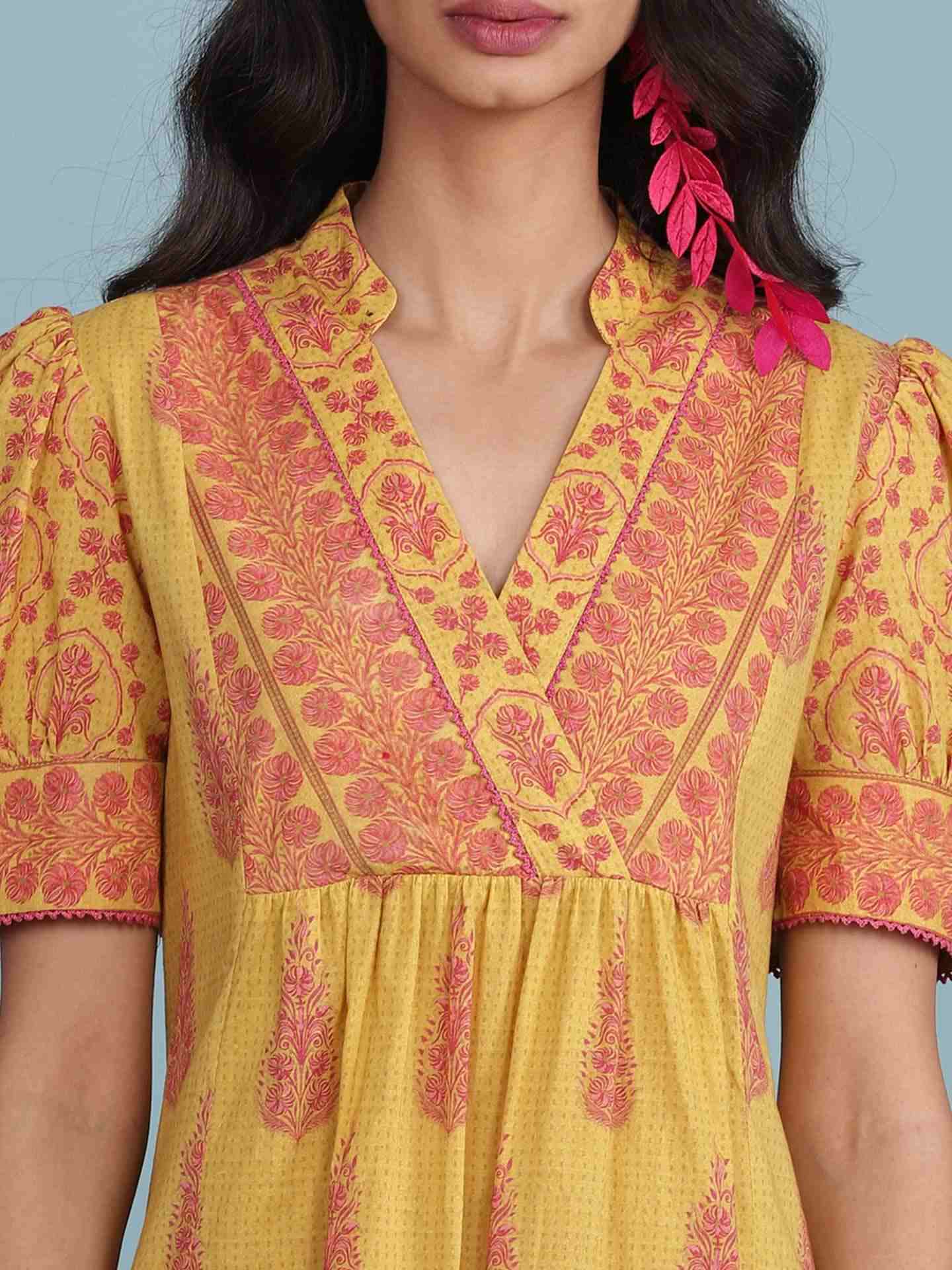 Yellow Parth Long Dress