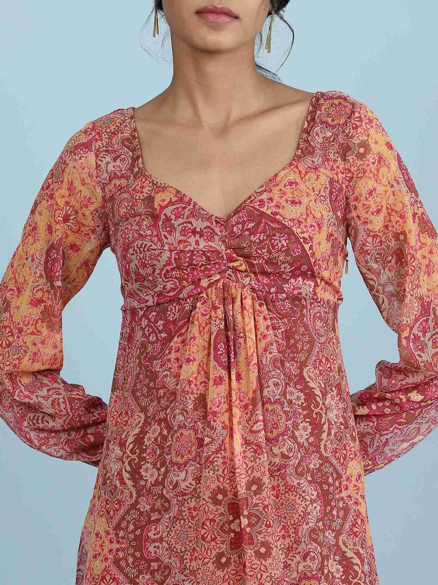 Orange Jagriti Long Dress