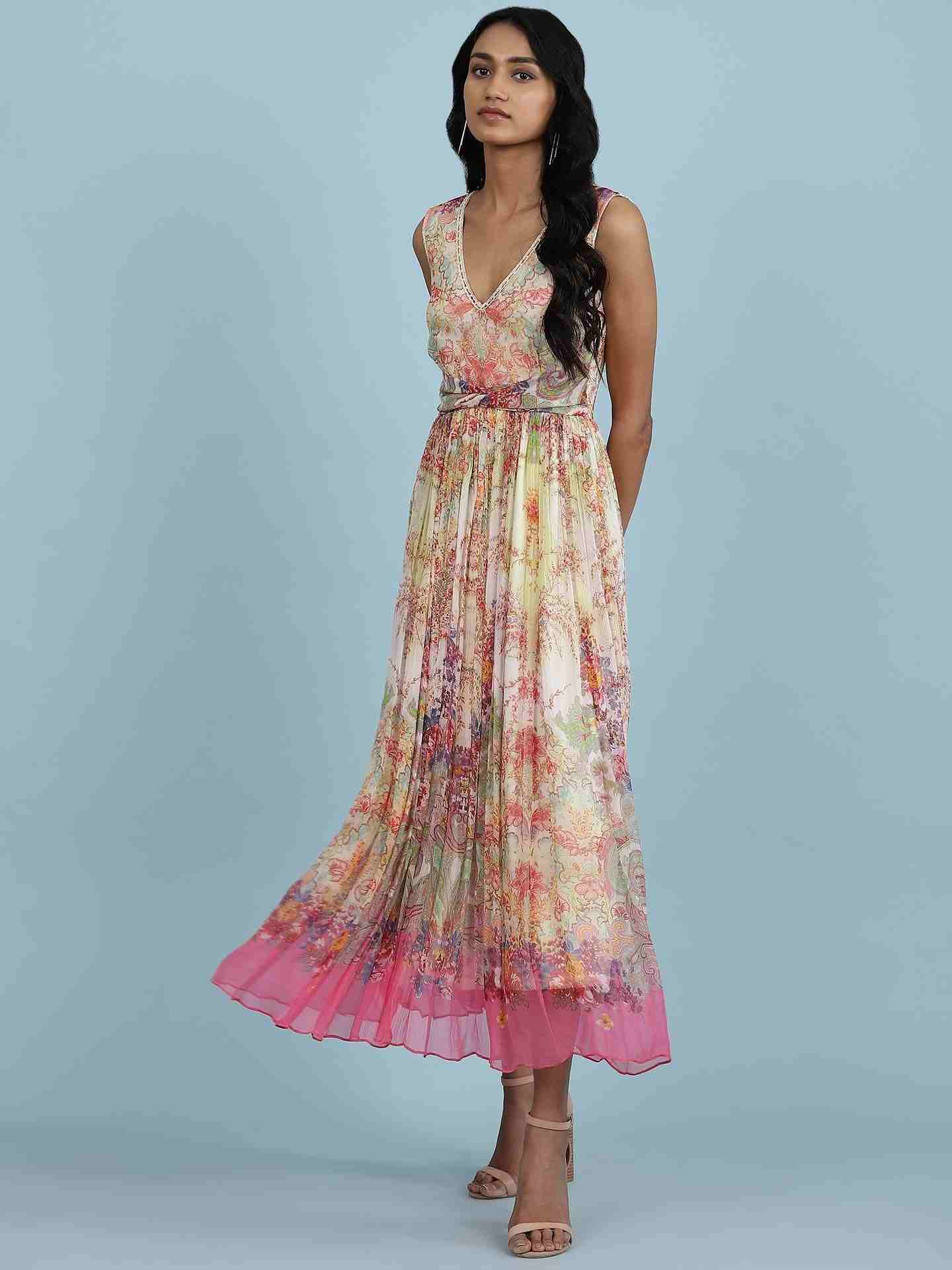 Ecru Taramagic Long Dress