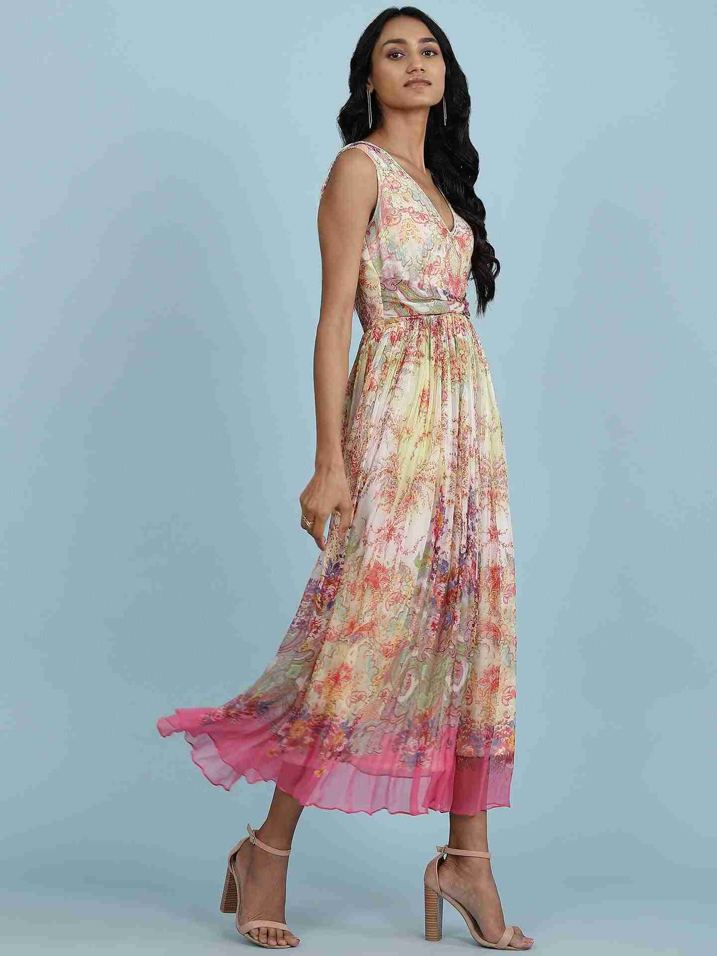 Ecru Taramagic Long Dress