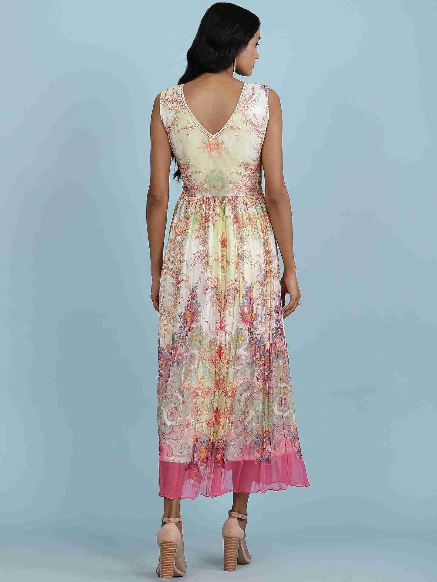 Ecru Taramagic Long Dress