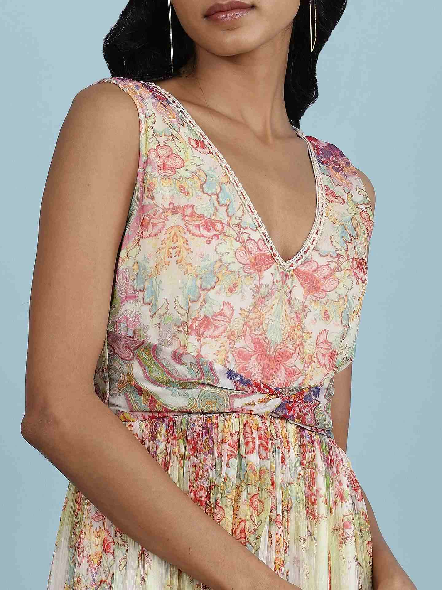Ecru Taramagic Long Dress