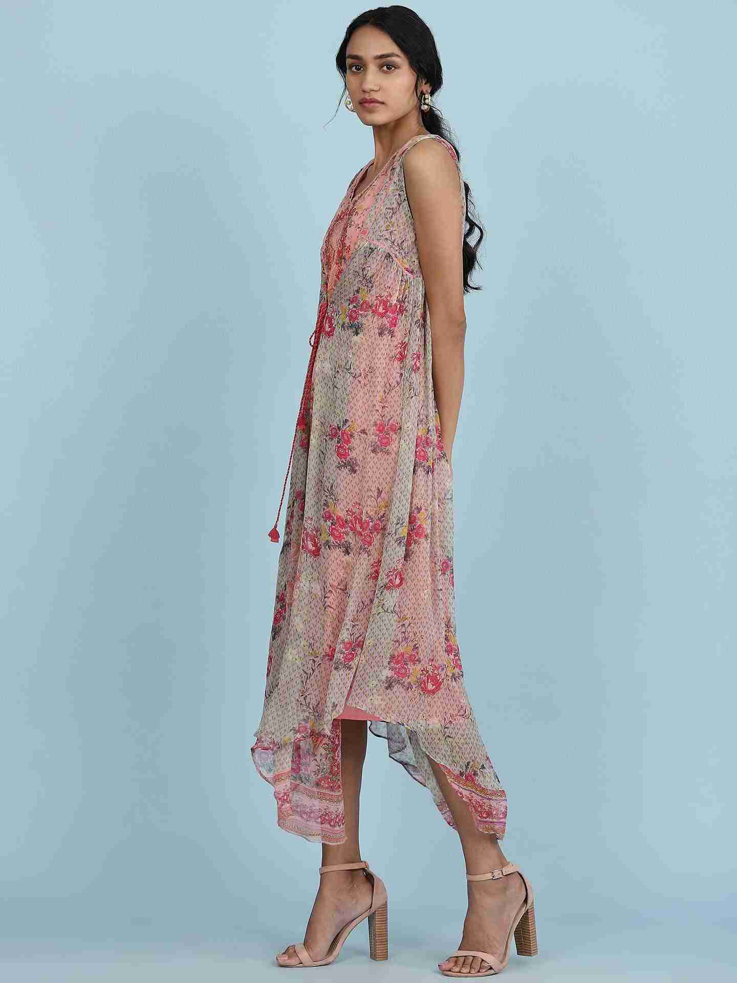 Pink Malhar Long Dress