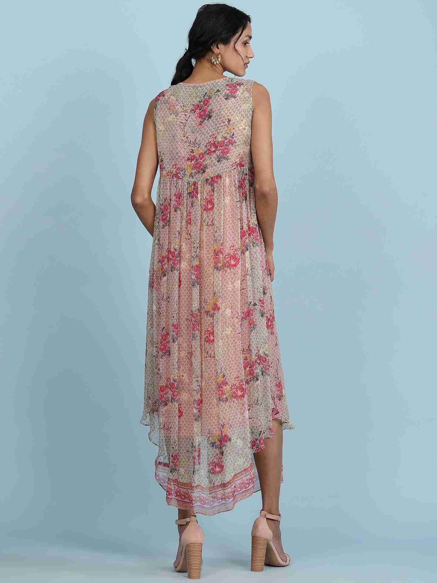Pink Malhar Long Dress