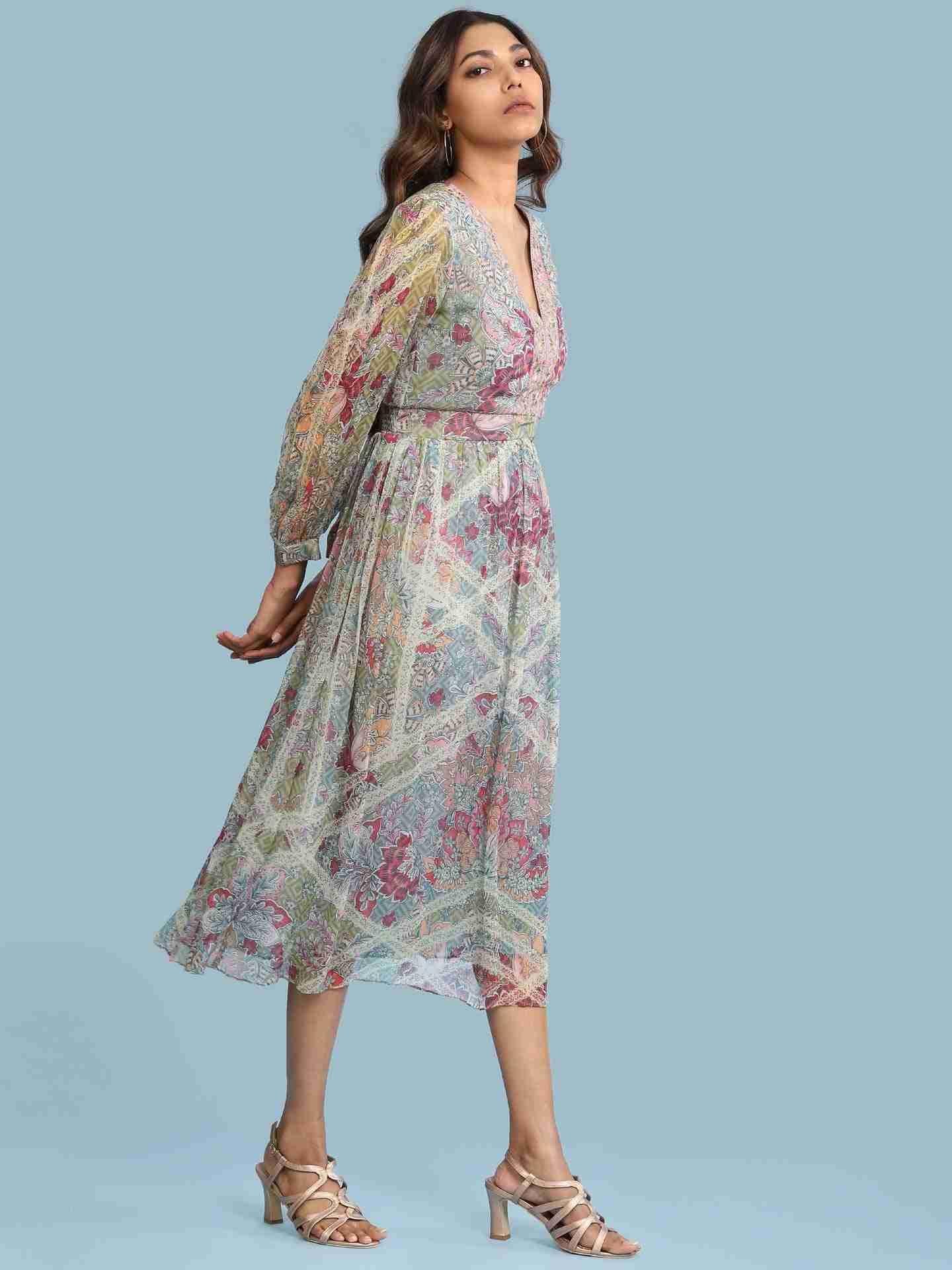 Green Indra Long Dress