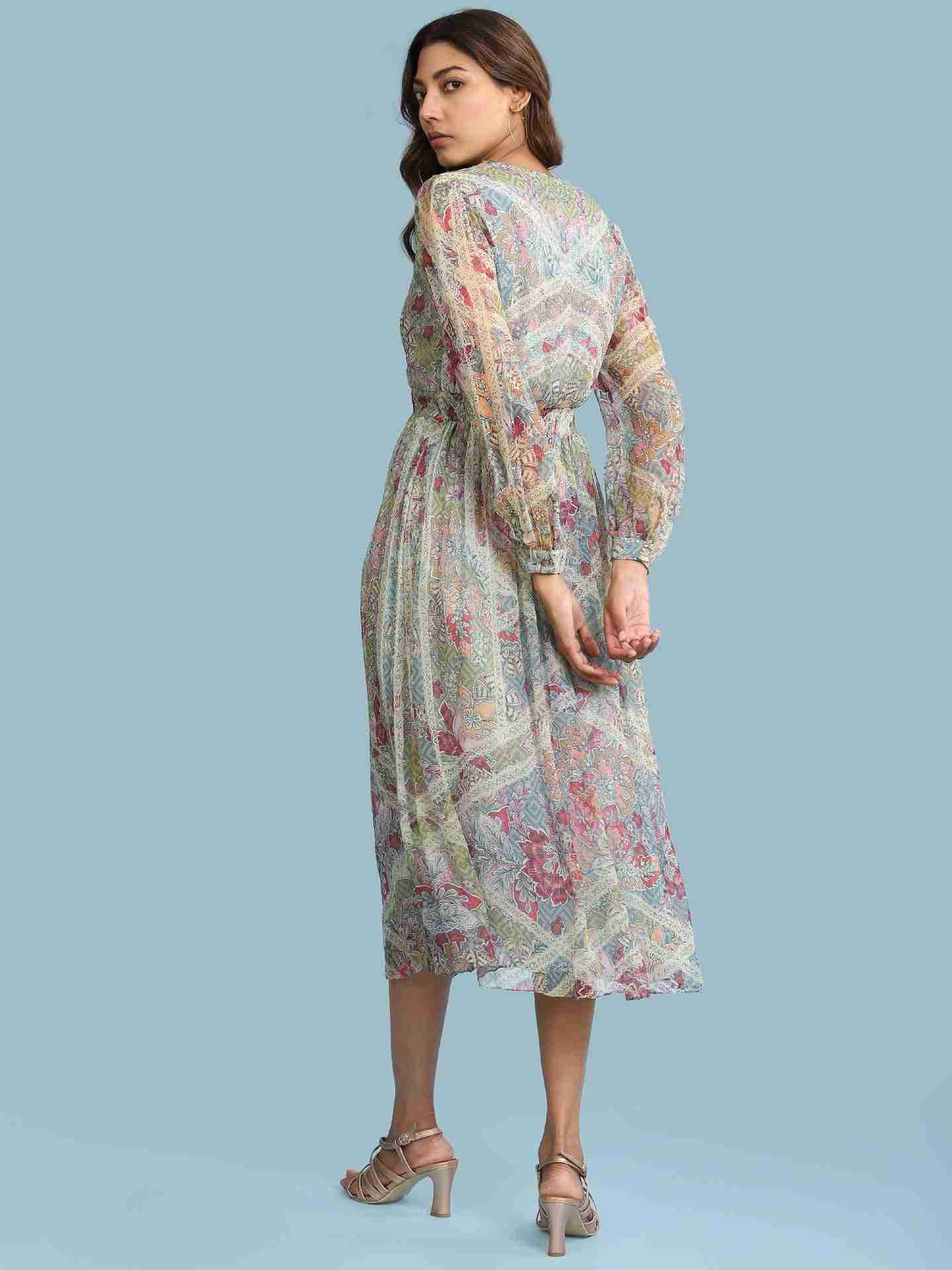 Green Indra Long Dress