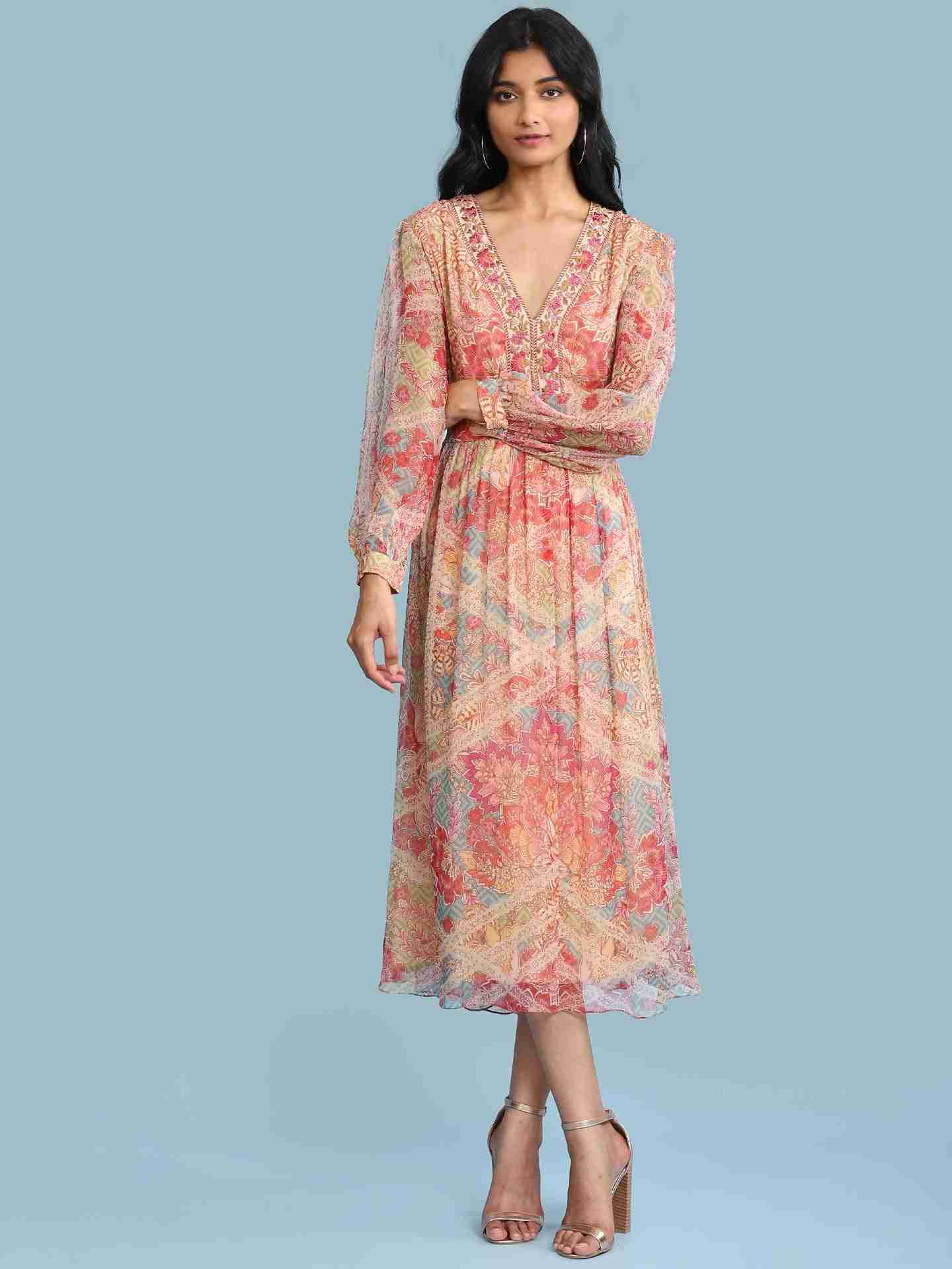 Pink Indra Long Dress