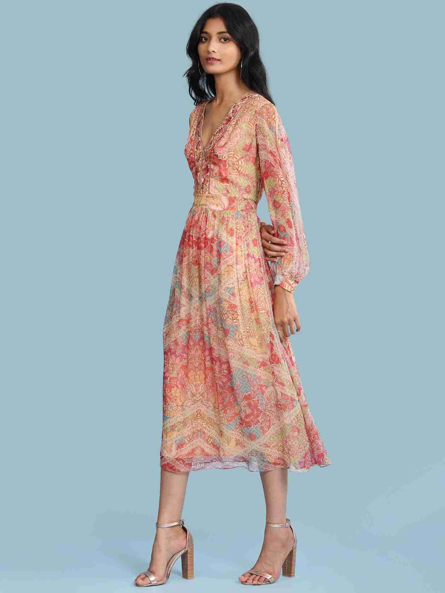 Pink Indra Long Dress