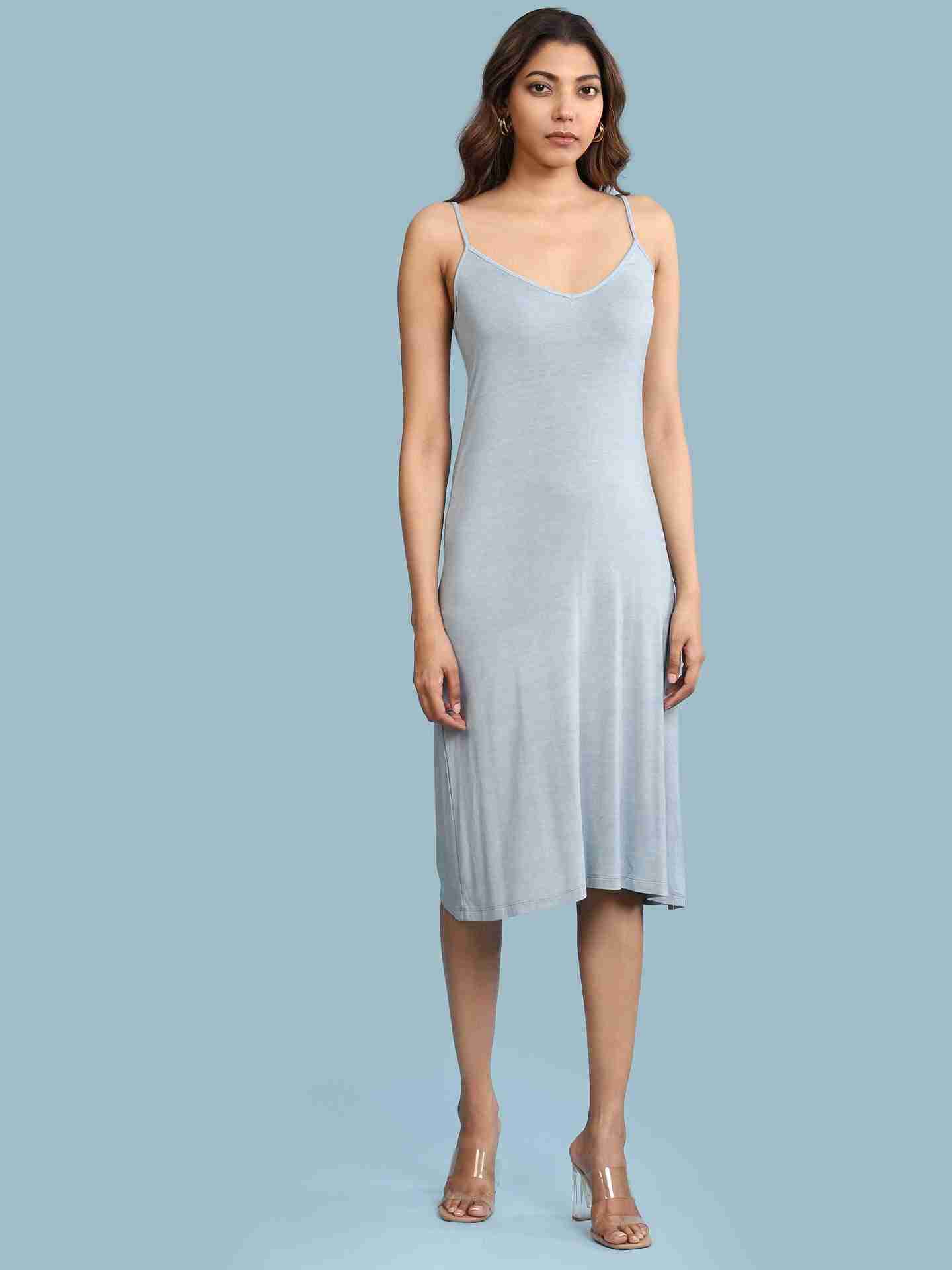 Green Brush Stroke Long Dress