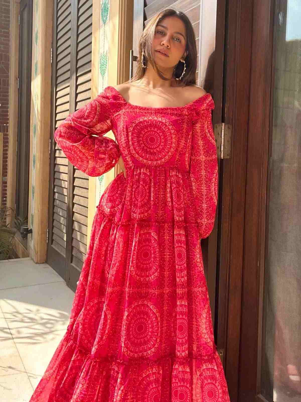 Pink Alena Long Dress