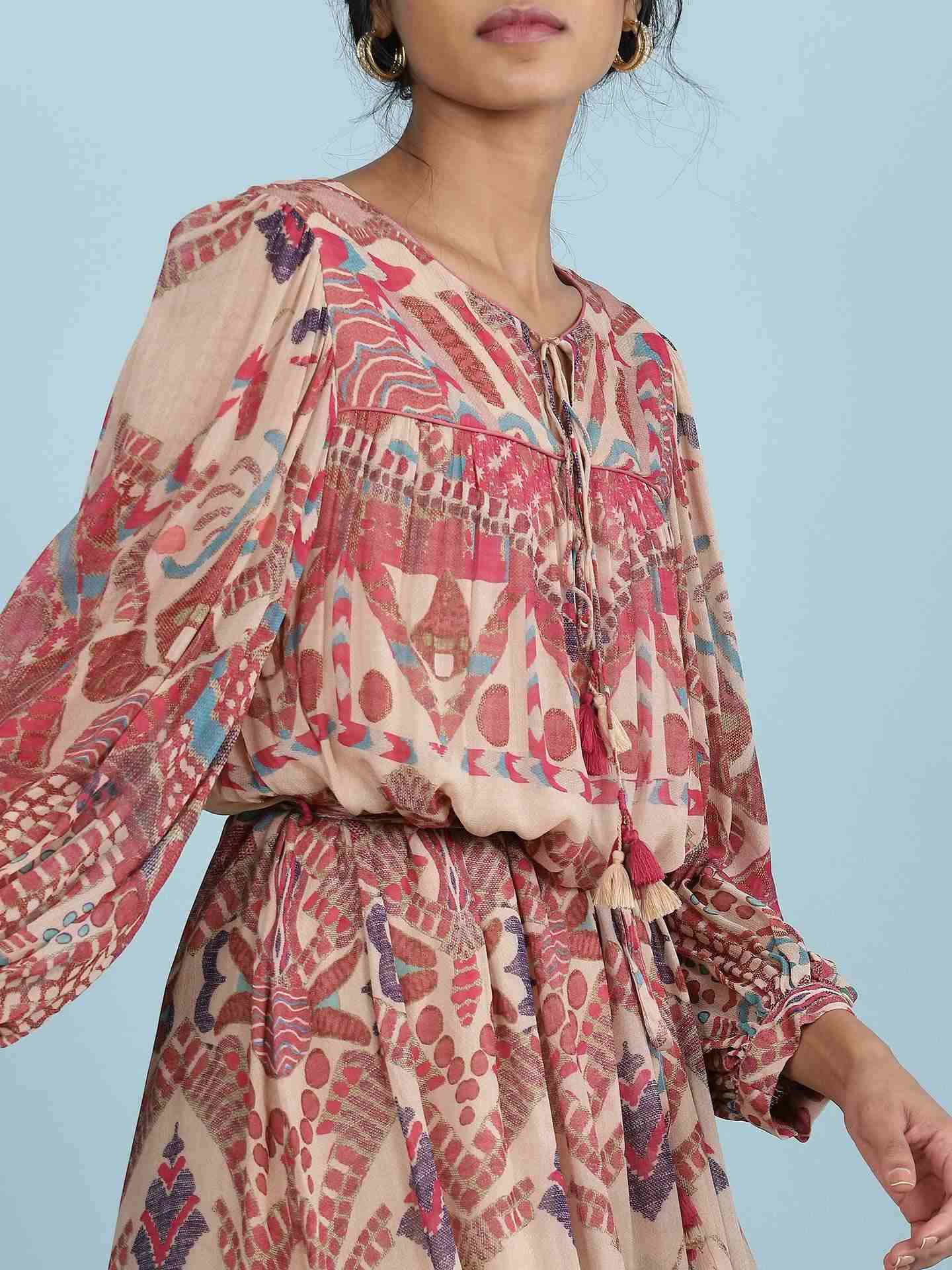Ecru Calliope Long Dress