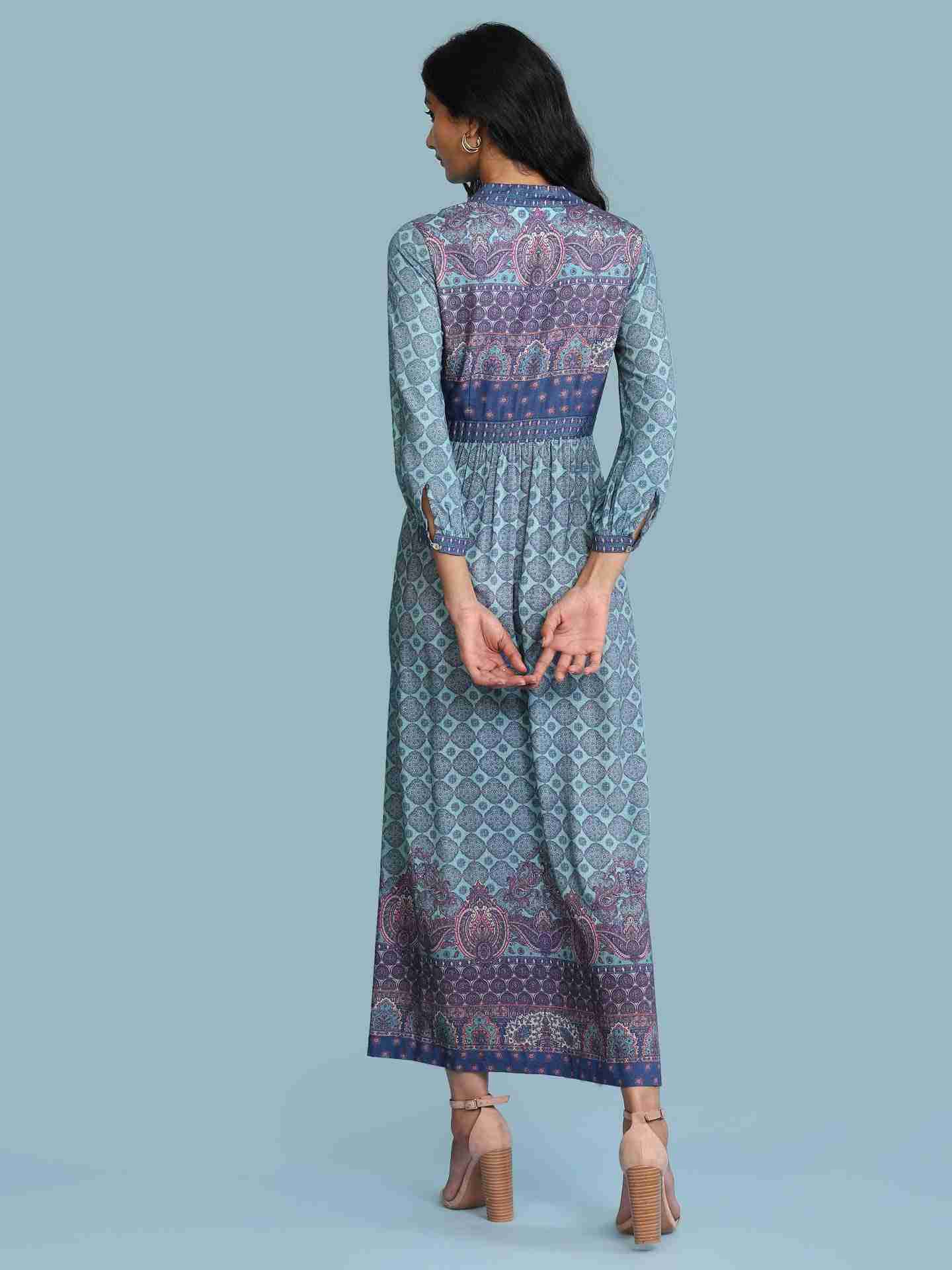 Blue Tulika Long Dress