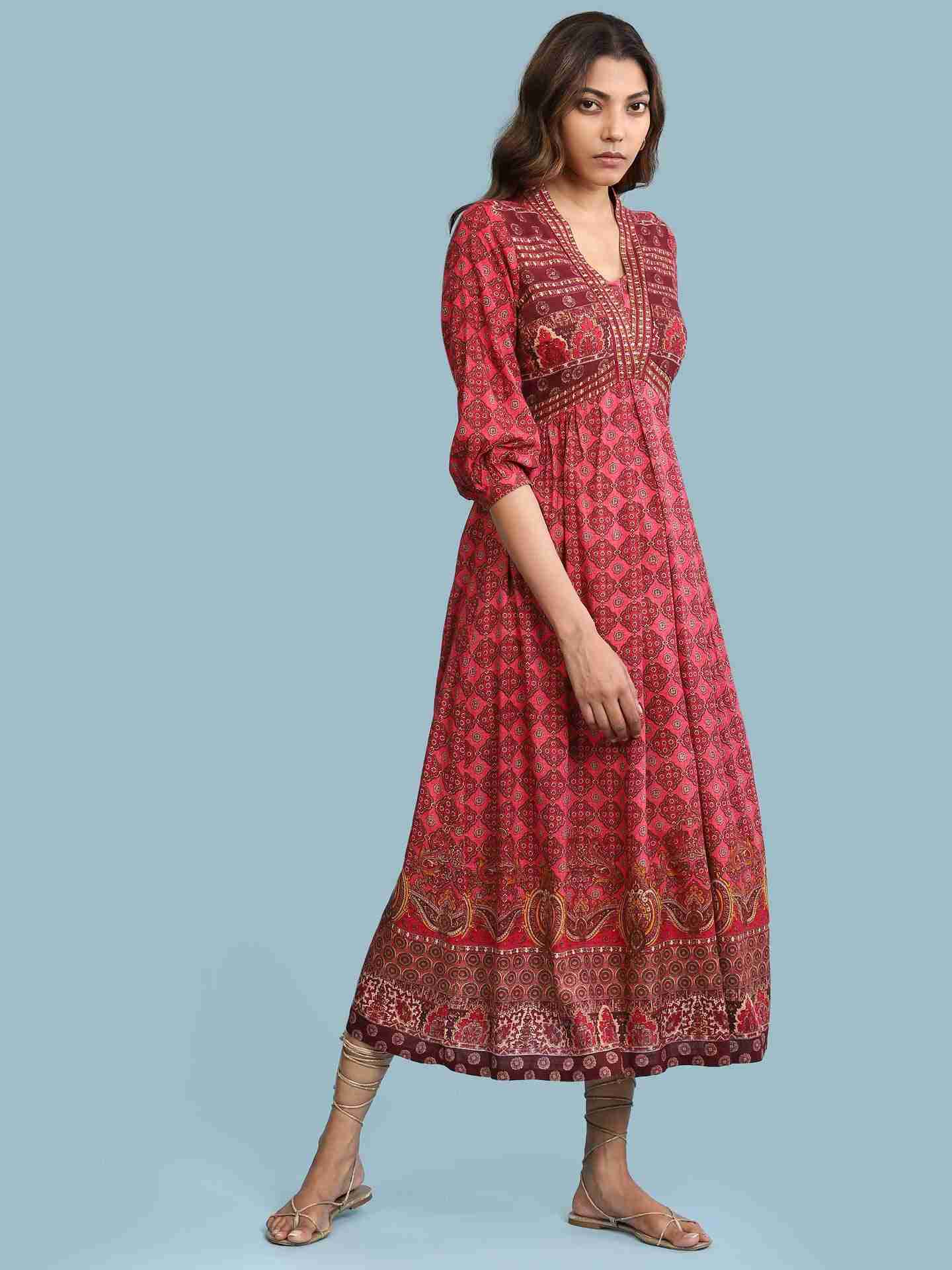 Pink Tulika Long Dress