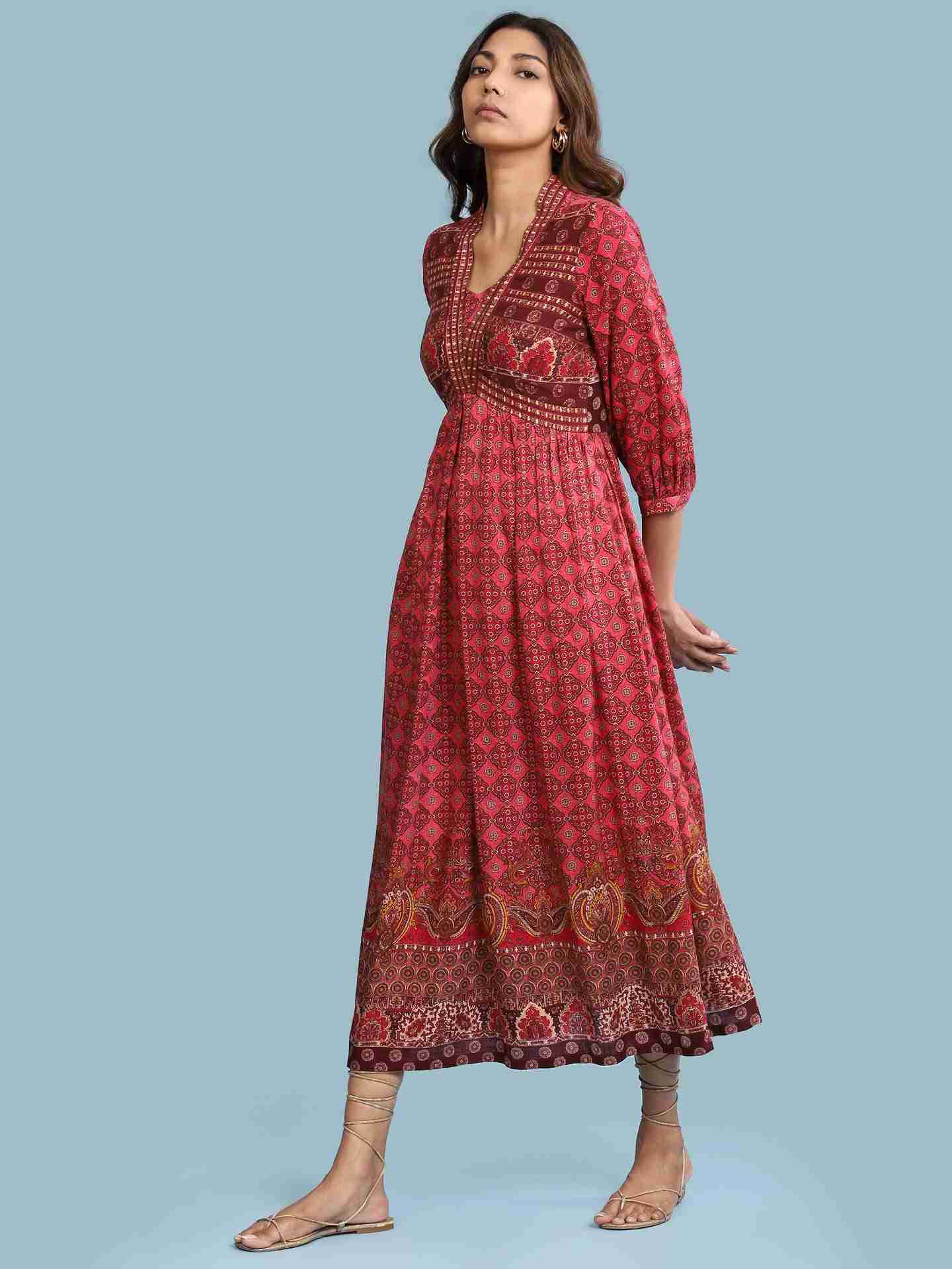 Pink Tulika Long Dress